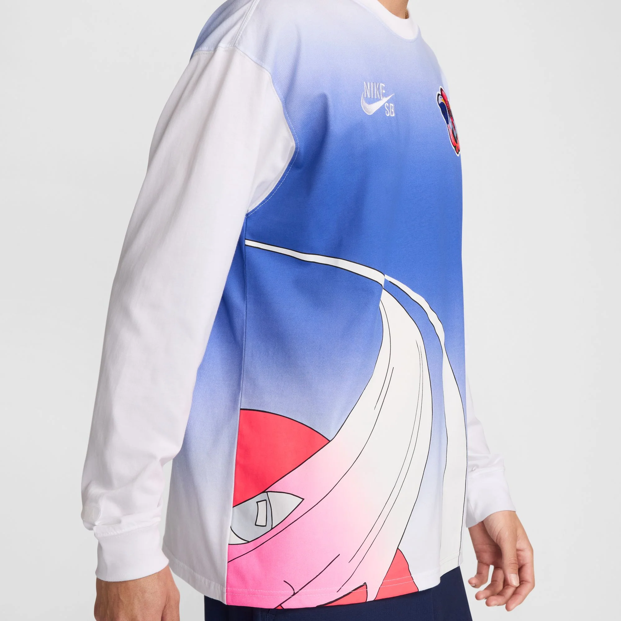 NIKE SB 2024 FEDERATION KIT LONG SLEEVE SKATE TEE USA WHITE - Image 7