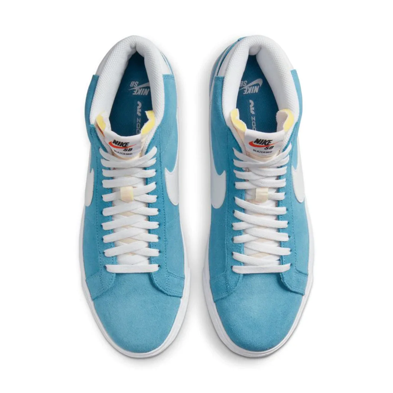 NIKE SB BLAZER MID CERULEAN / WHITE - Image 2