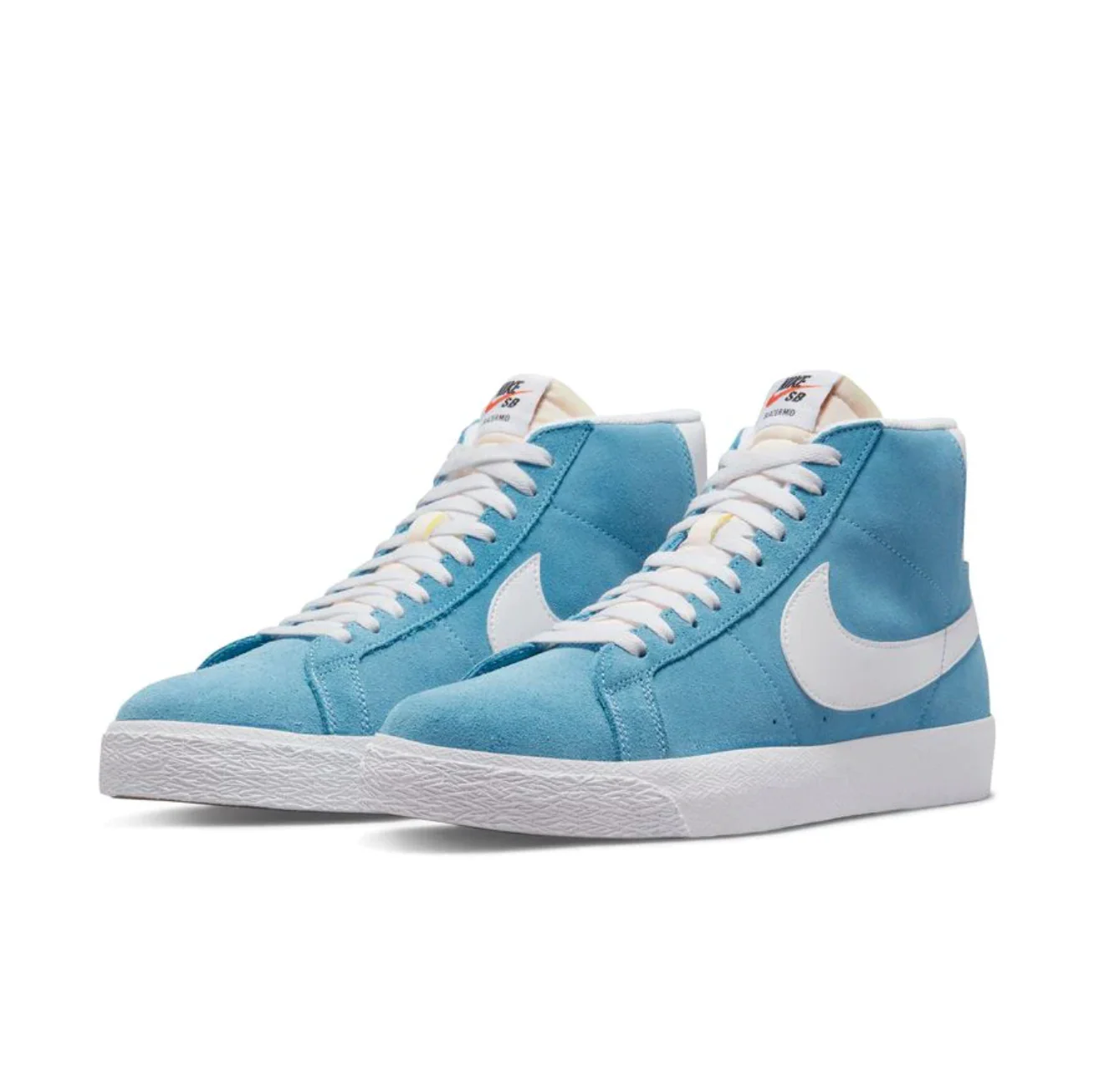 NIKE SB BLAZER MID CERULEAN / WHITE - Image 3