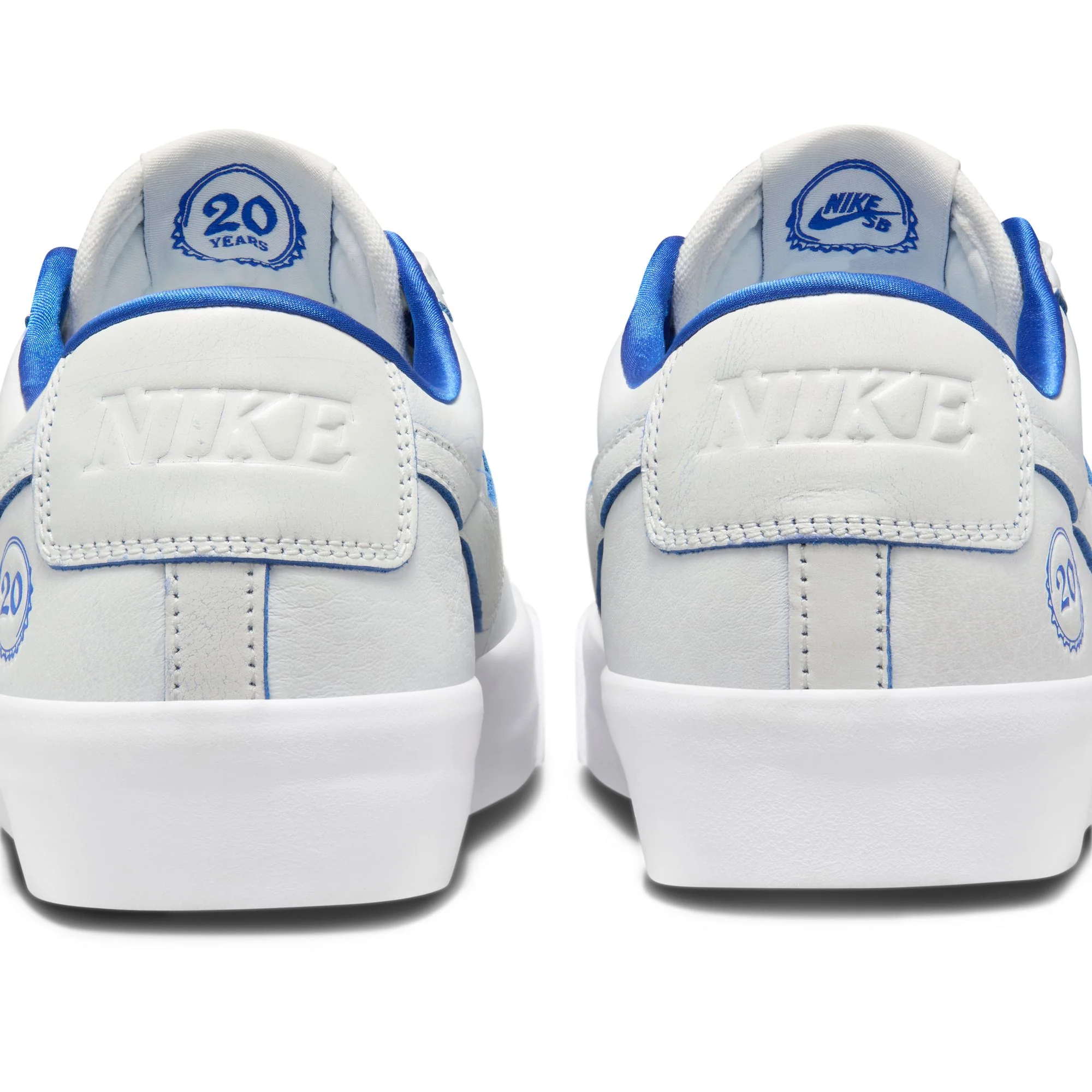 NIKE SB BLAZER LOW PRO GT "20 YEARS" SUMMIT WHITE/GAME ROYAL - Image 6