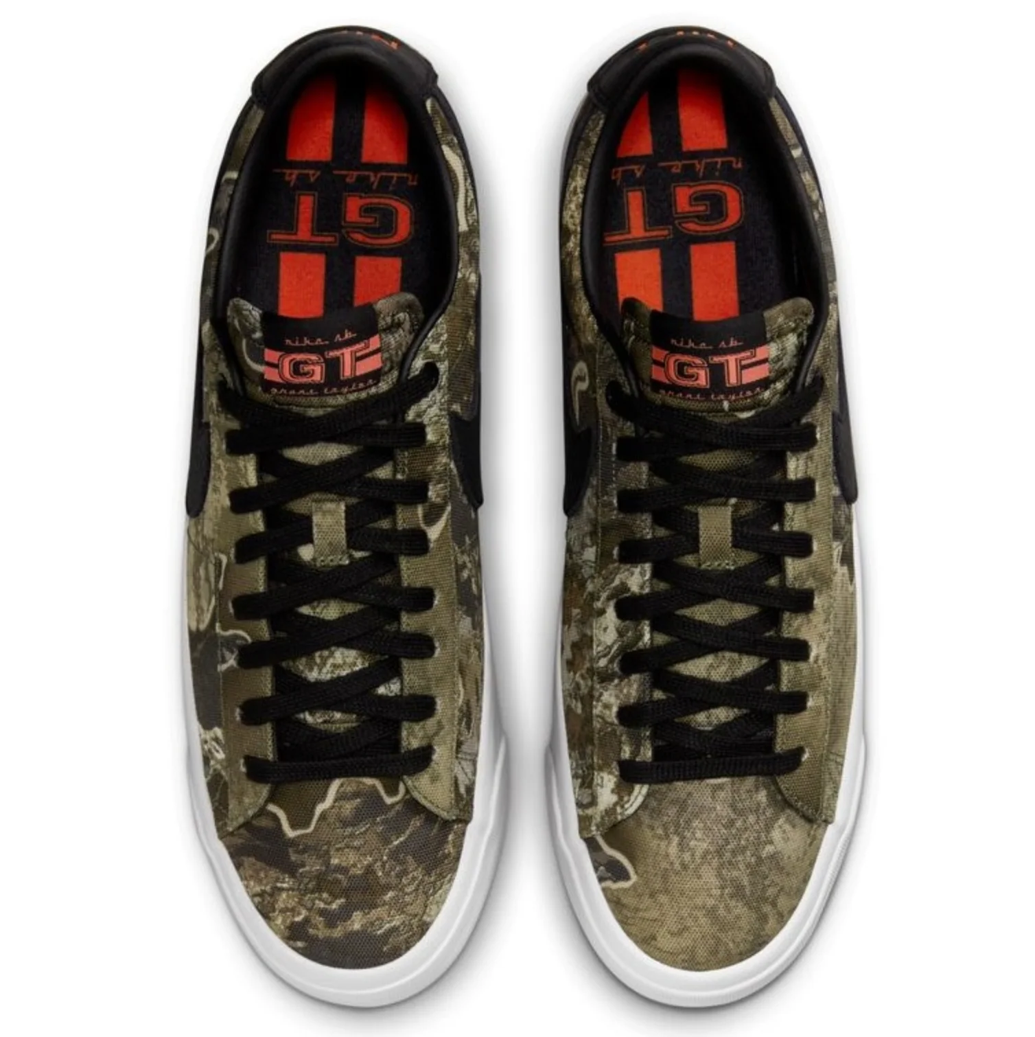 NIKE SB BLAZER LOW PRO GT BLACK / SAFETY ORANGE - Image 2