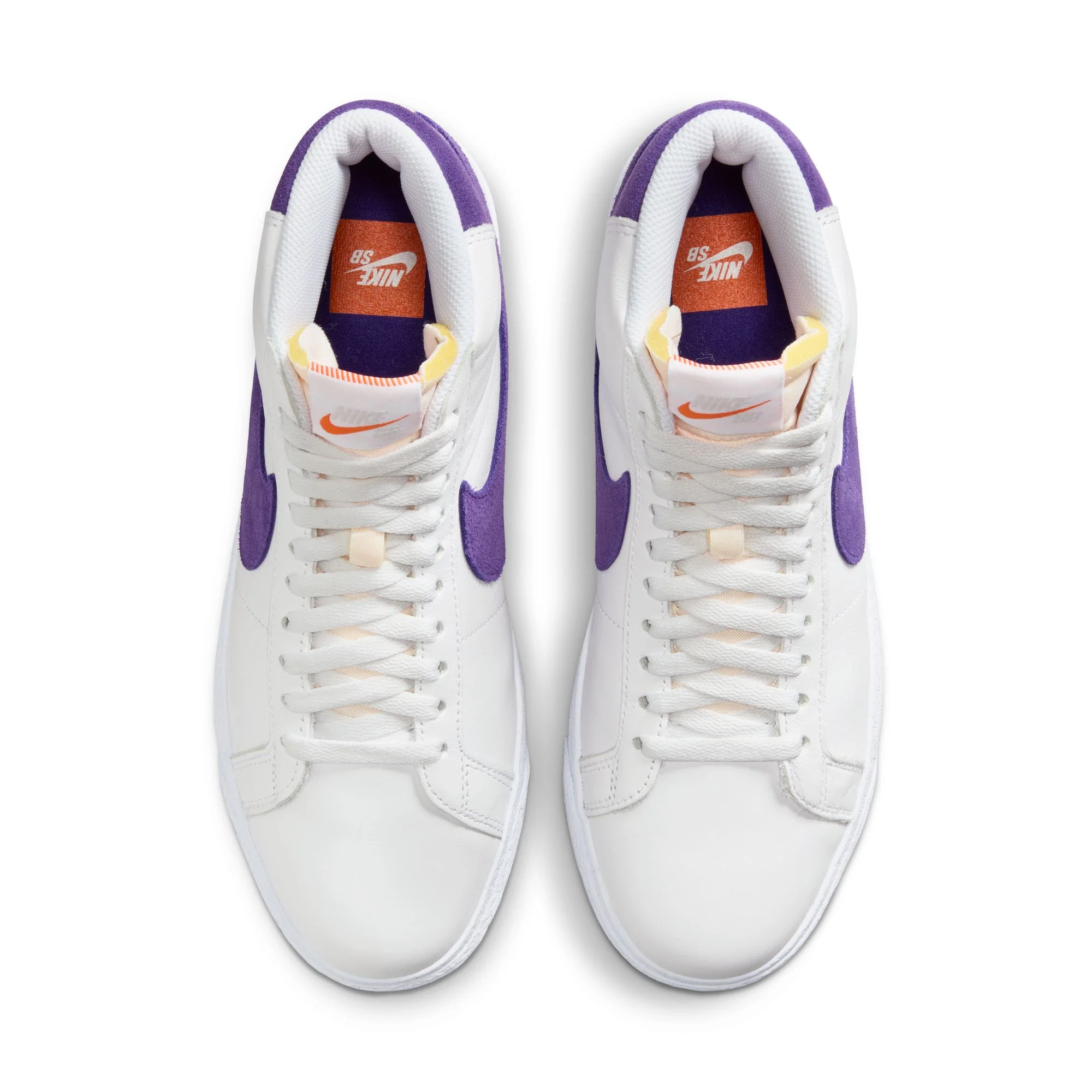 NIKE SB BLAZER MID ISO ORANGE LABEL WHITE / COURT PURPLE - Image 2
