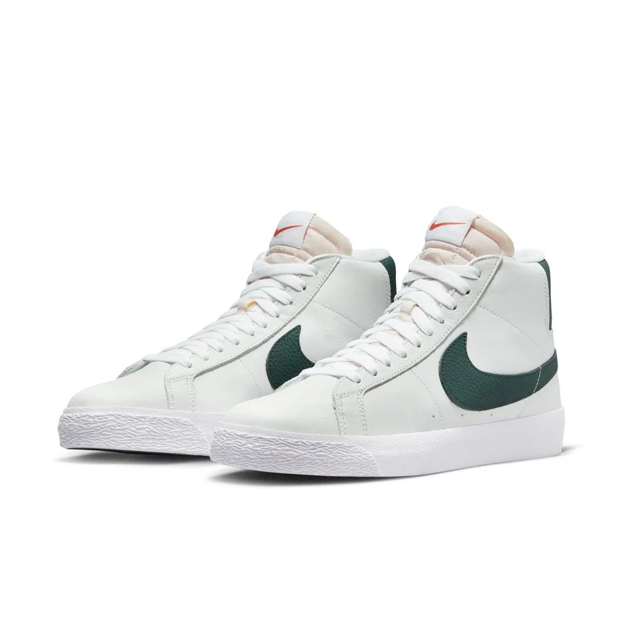NIKE SB BLAZER MID ISO ORANGE LABEL WHITE / PRO GREEN - Image 2
