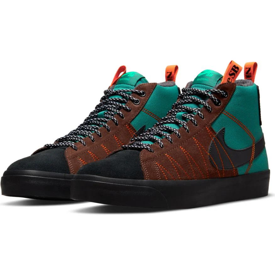 NIKE SB BLAZER MID PREMIUM NOBLE GREEN / BLACK - Image 3