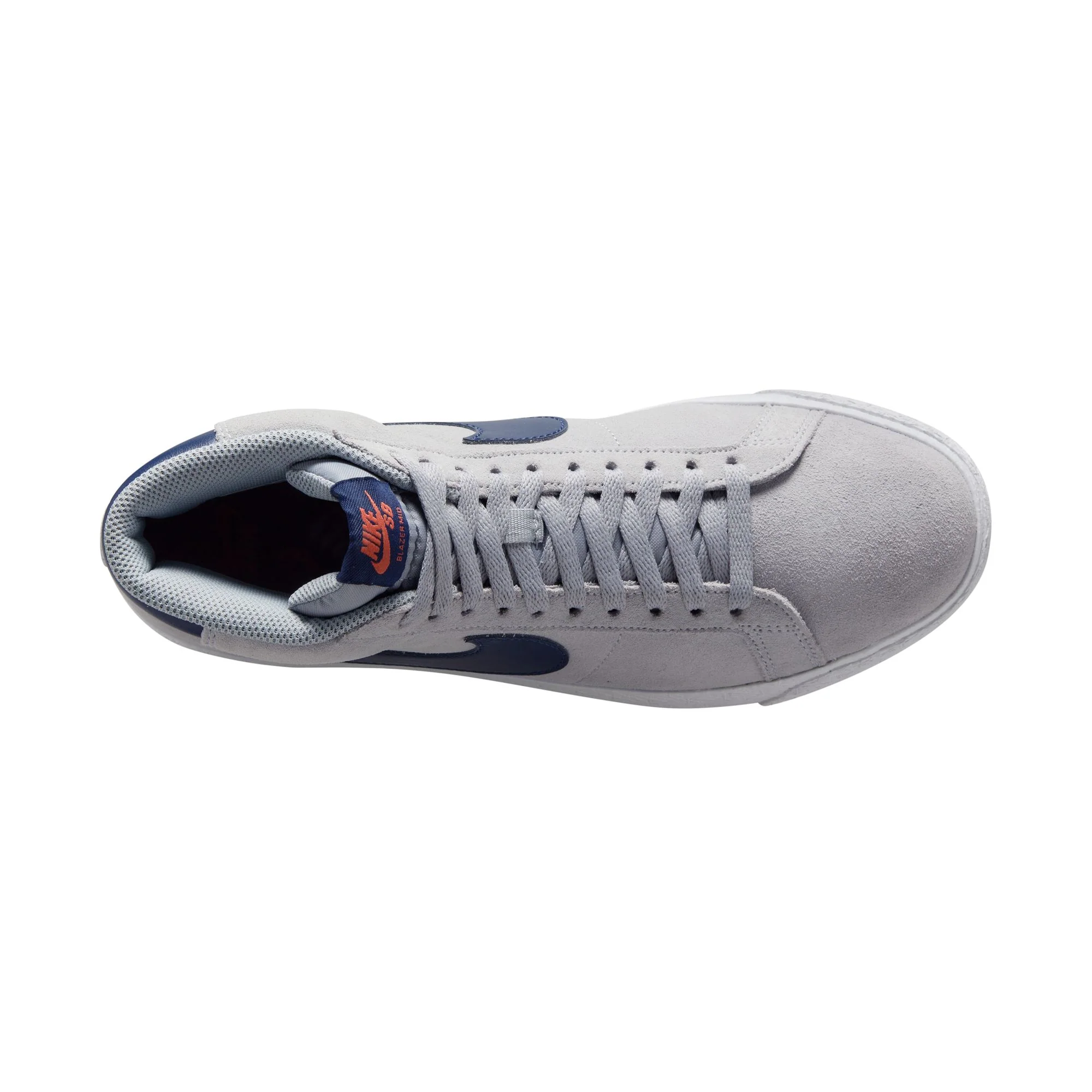NIKE SB BLAZER MID WOLF GREY / MIDNIGHT NAVY - Image 7