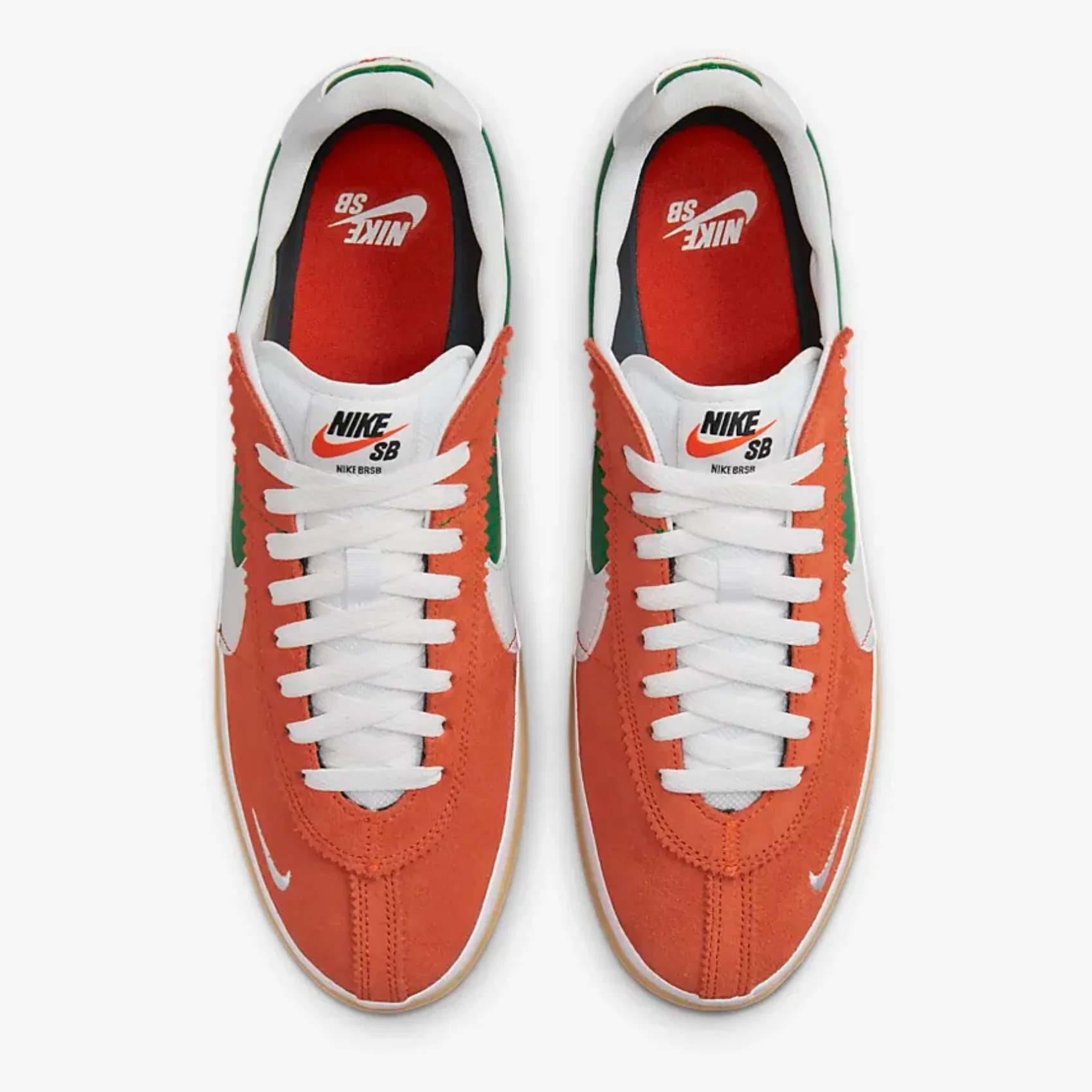 NIKE SB BRSB DEEP ORANGE / PINE GREEN / WHITE - Image 2