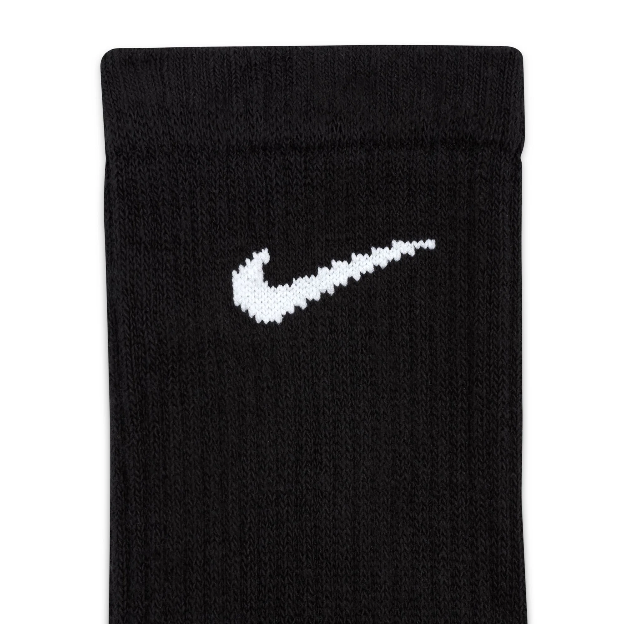 NIKE EVERYDAY CREW SOCKS 3PACK BLACK LARGE - Image 4