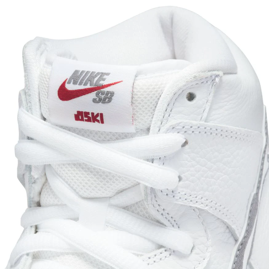NIKE SB DUNK HIGH PRO ISO OSKI SHARK WHITE / COOL GREY - Image 2