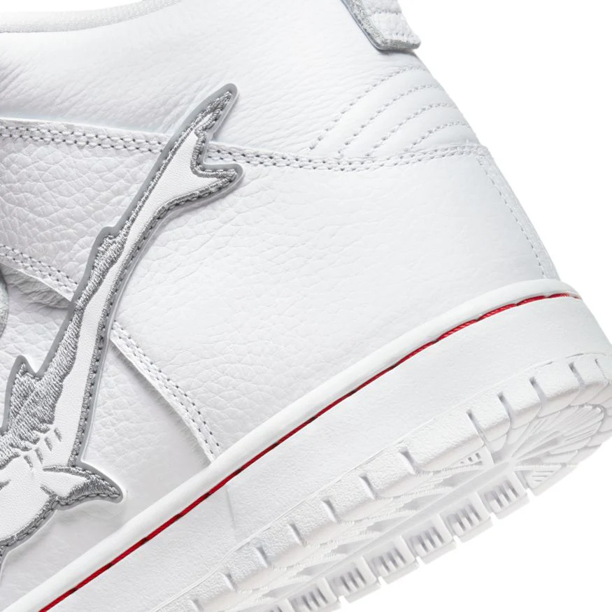 NIKE SB DUNK HIGH PRO ISO OSKI SHARK WHITE / COOL GREY - Image 4