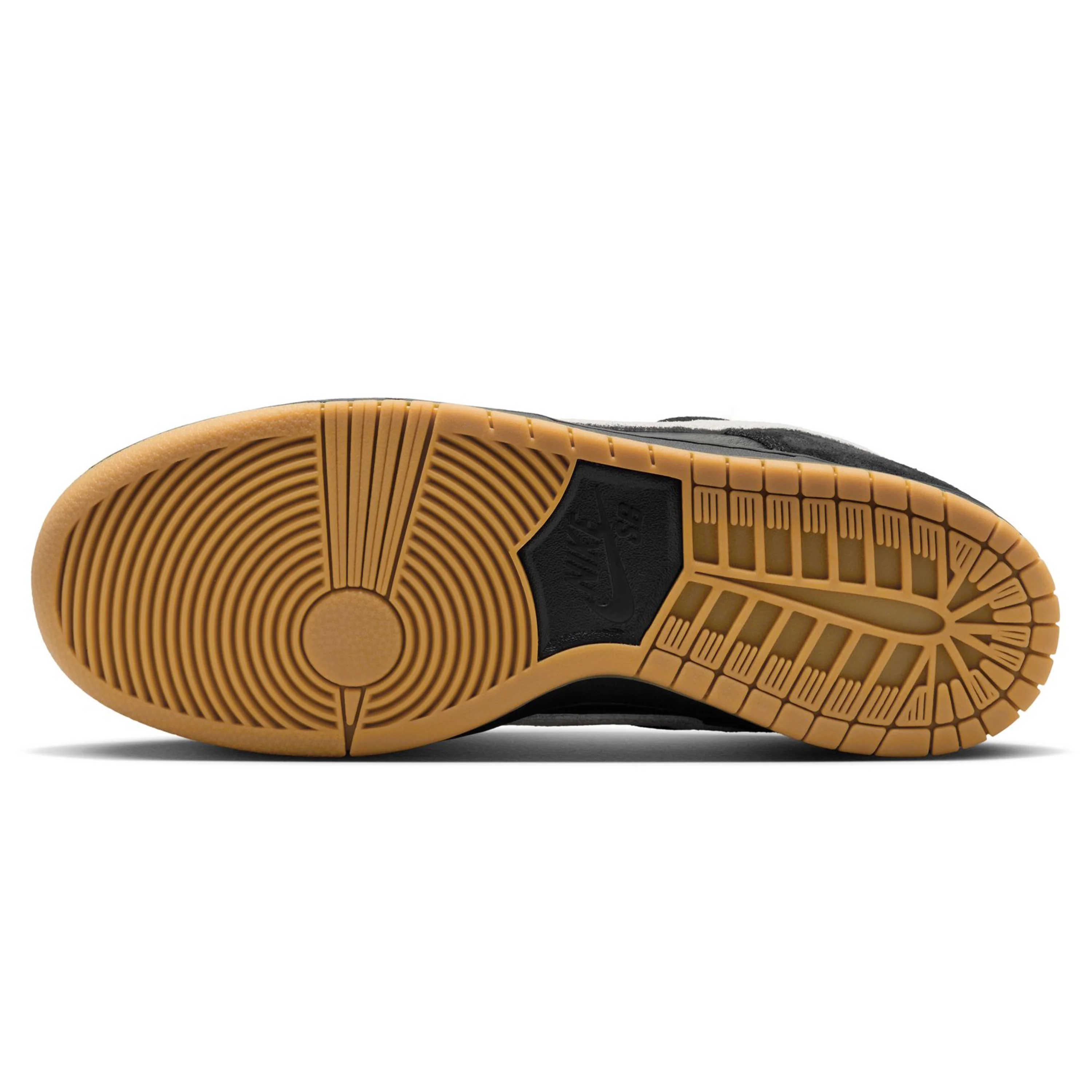 NIKE SB DUNK LOW PRO BLACK / WHITE-BLACK-GUM LIGHT BROWN - Image 3