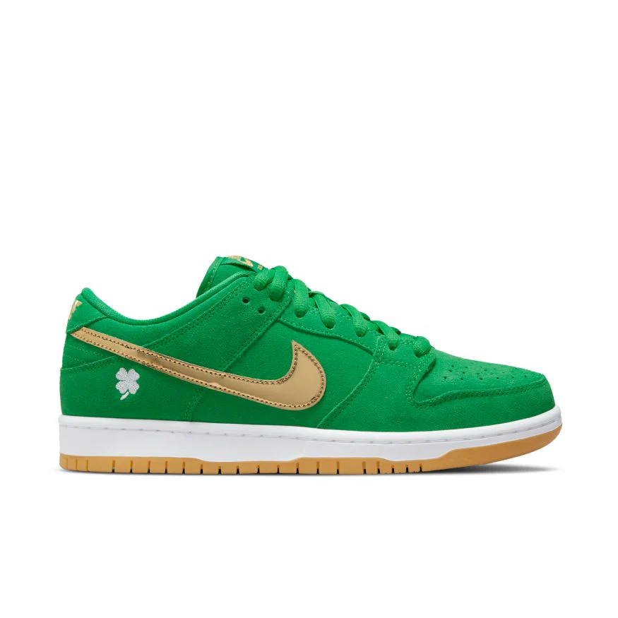 NIKE SB DUNK LOW PRO LUCKY GREEN / METALLIC GOLD