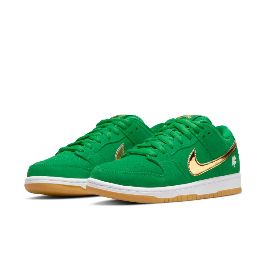 NIKE SB DUNK LOW PRO LUCKY GREEN / METALLIC GOLD - Image 6