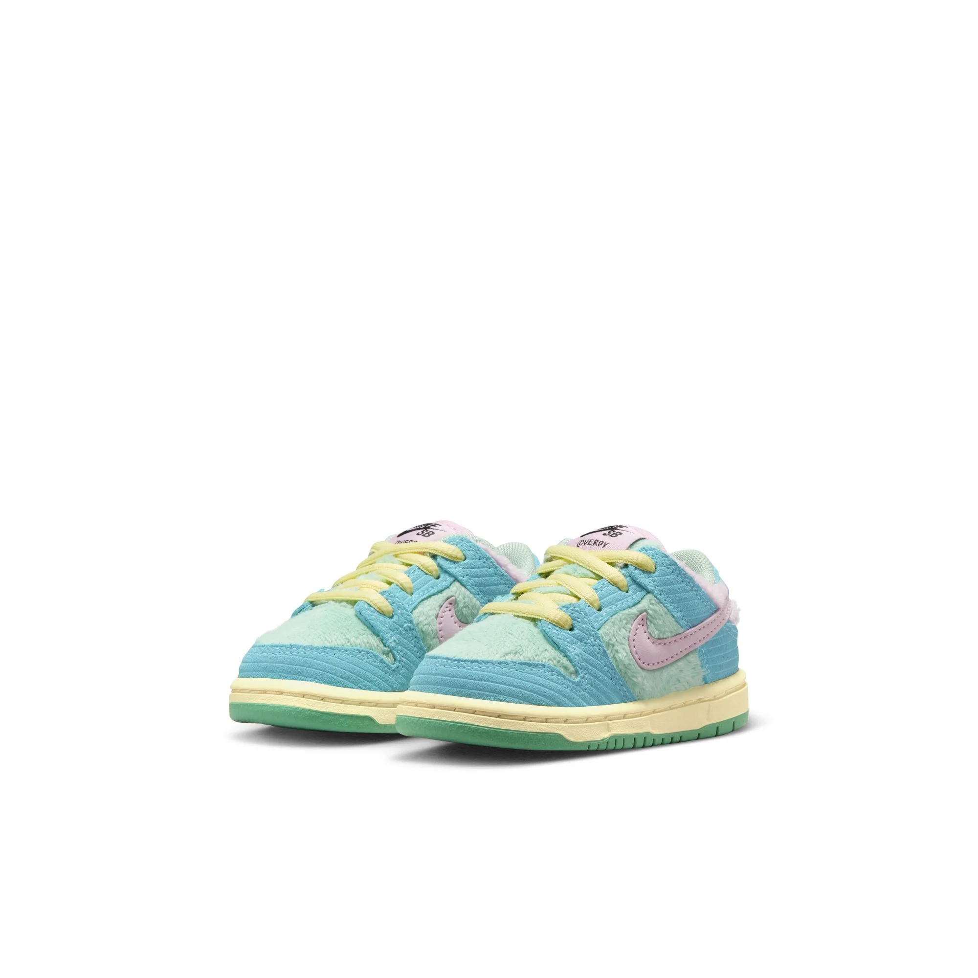 NIKE SB DUNK LOW PRO VERDY TD BLUE GAZE/ARCTIC PINK-BICYCLE YELLOW - Image 2