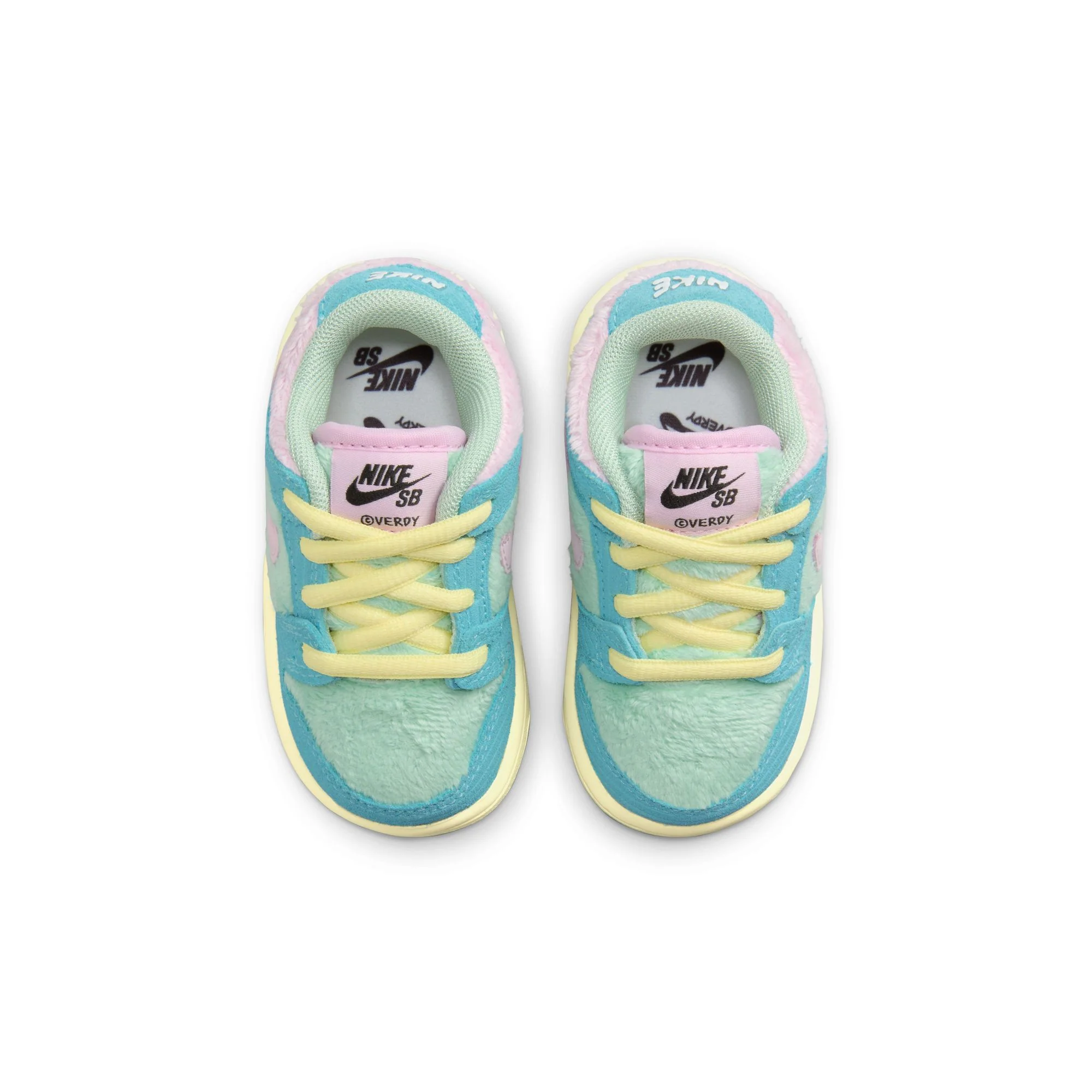 NIKE SB DUNK LOW PRO VERDY TD BLUE GAZE/ARCTIC PINK-BICYCLE YELLOW - Image 4