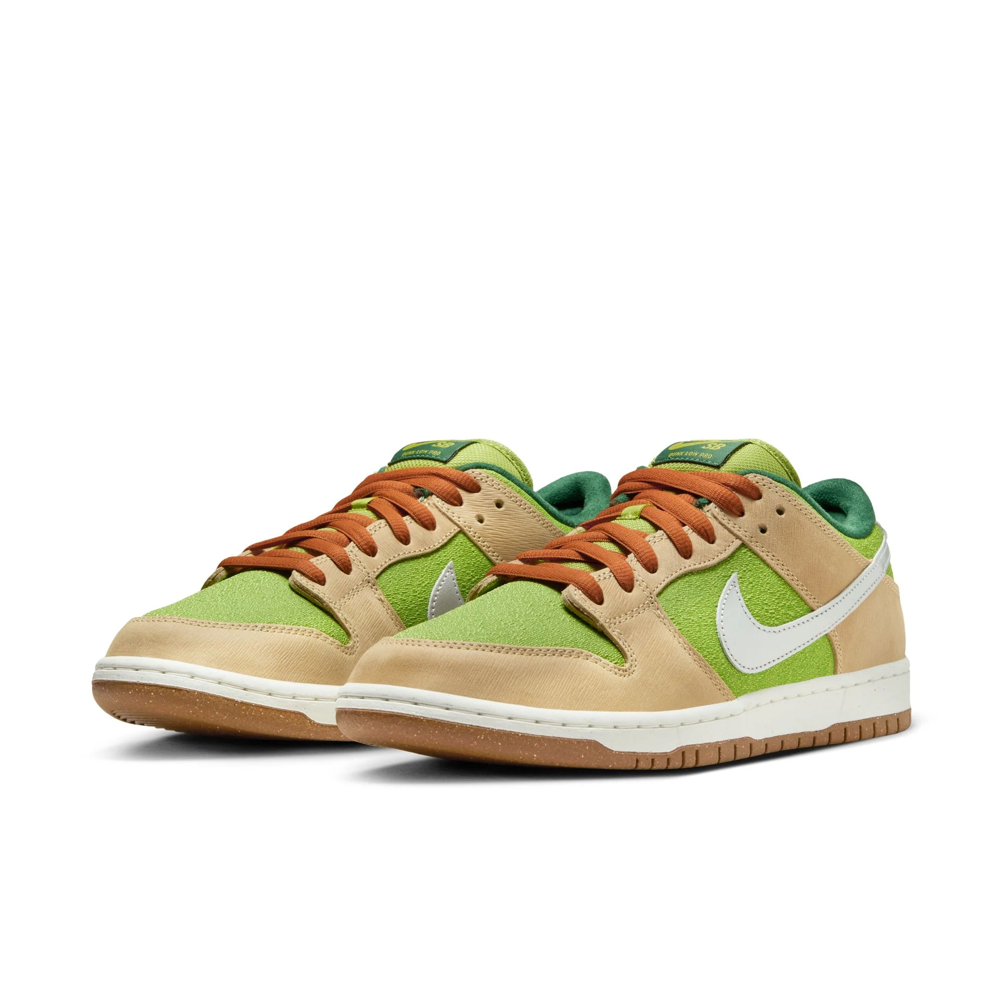 NIKE SB DUNK LOW PRO WC "ESCARGOT" SESAME / METALLIC SILVER-PEAR - Image 3