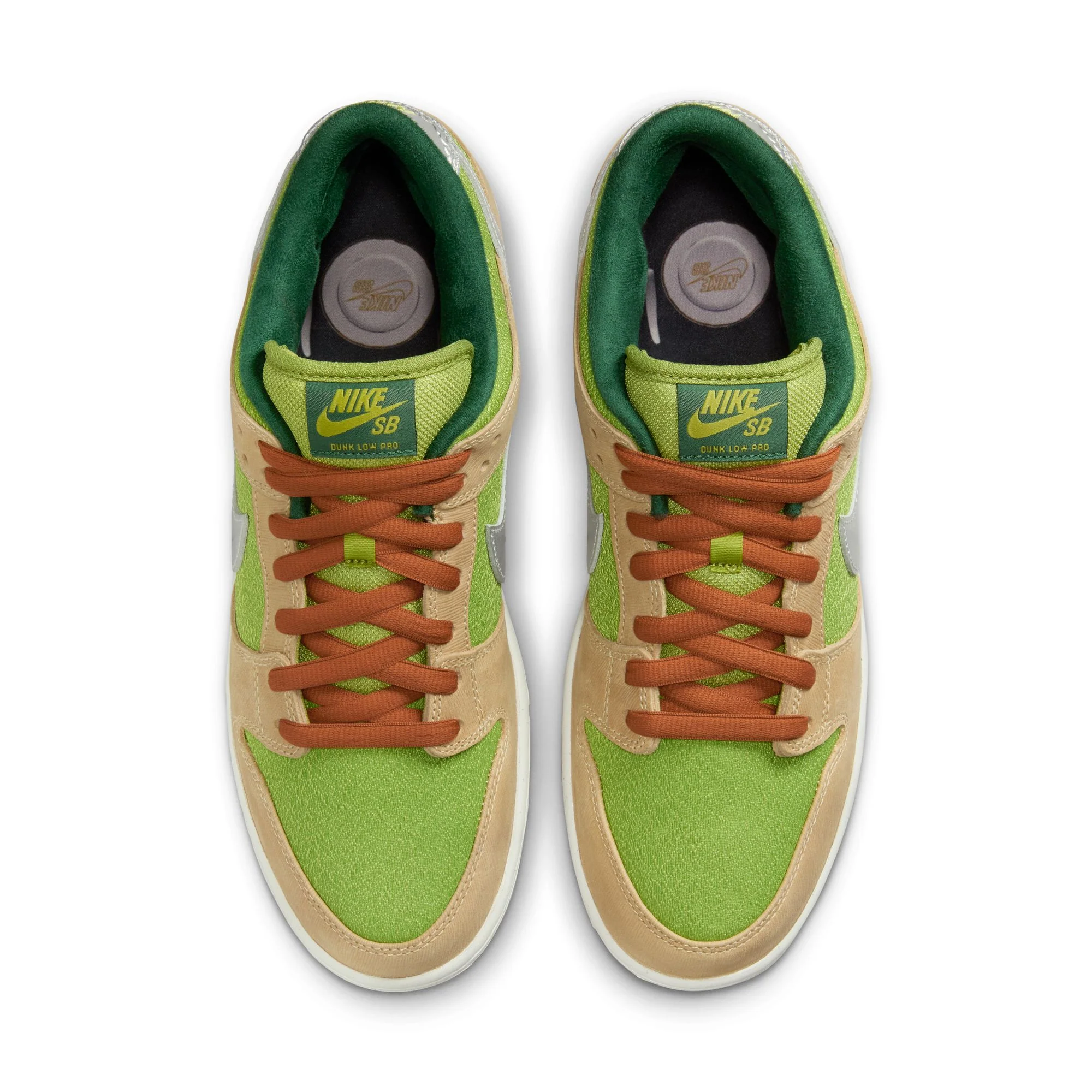 NIKE SB DUNK LOW PRO WC "ESCARGOT" SESAME / METALLIC SILVER-PEAR - Image 4