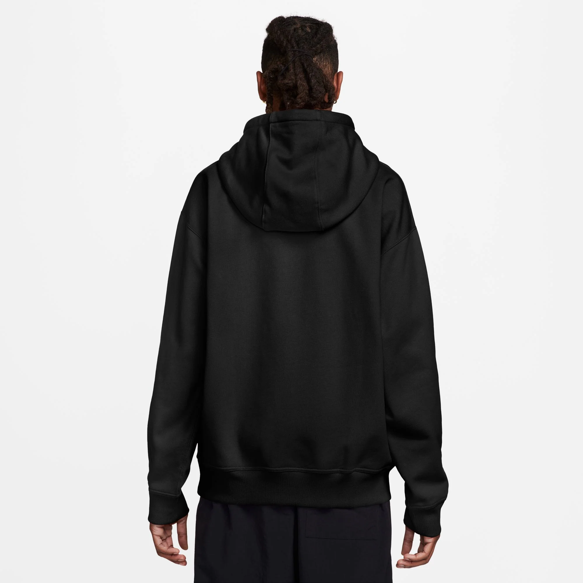 NIKE SB EMBROIDERED FLEECE HOODIE BLACK - Image 4