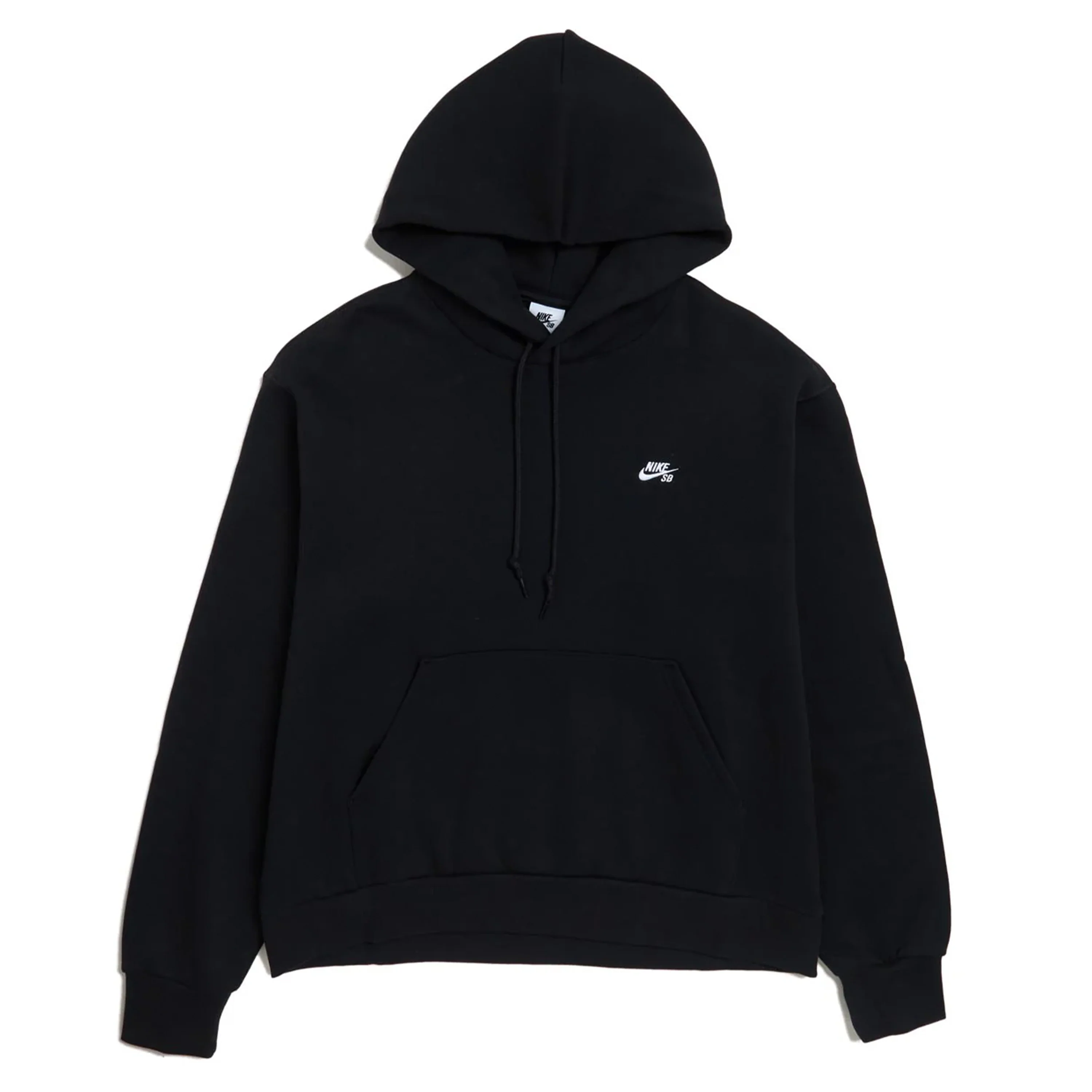 NIKE SB ESSENTIALS LOGO FLEECE HOODIE BLACK
