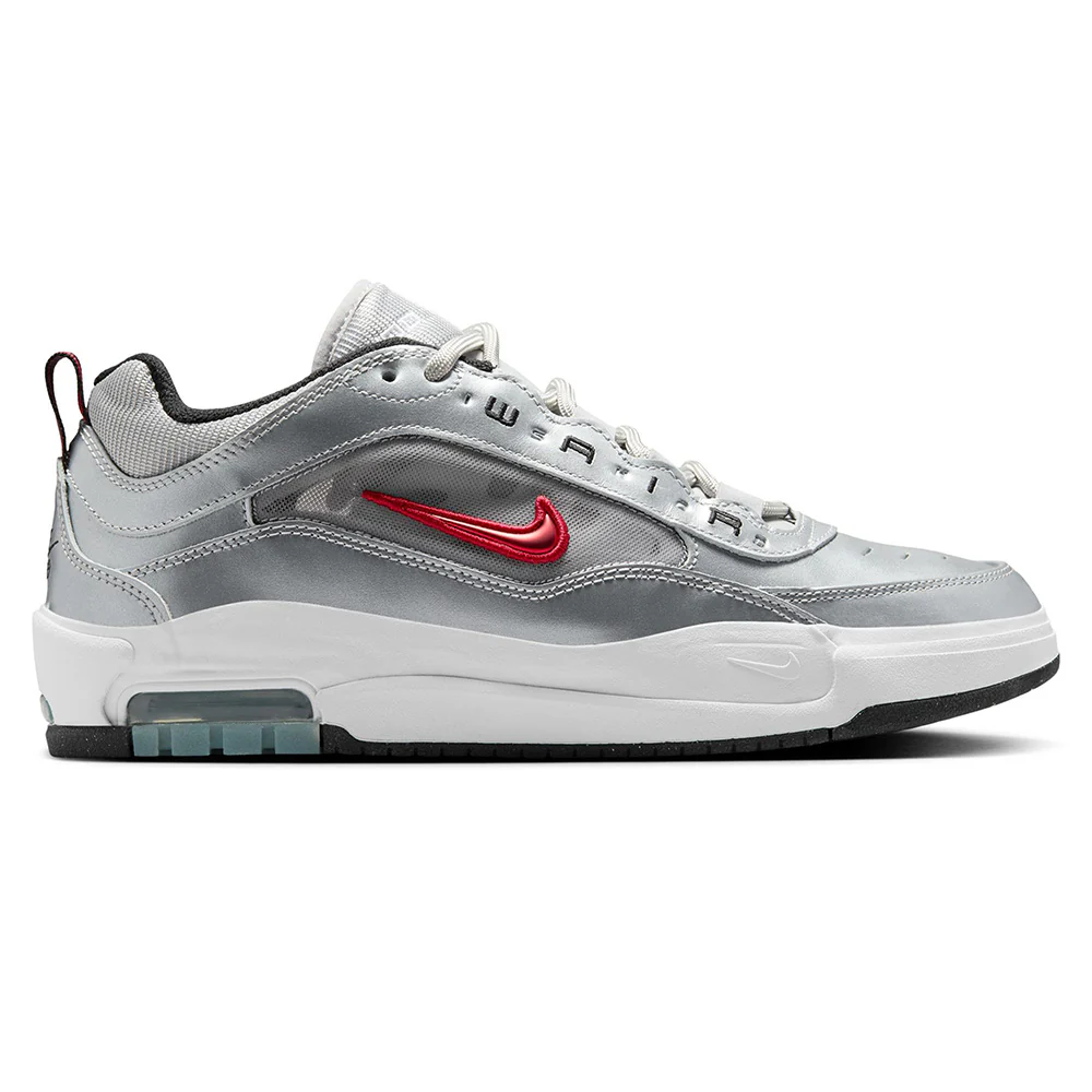 NIKE SB ISHOD 2 AIR MAX METALLIC SILVER / VARSITY RED