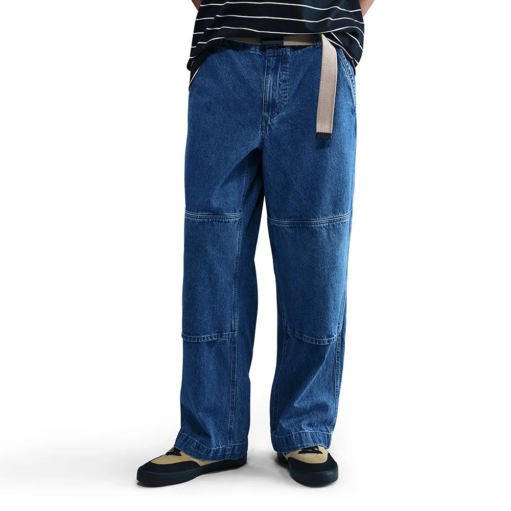NIKE SB LOOSE DOUBLE-KNEE DENIM SKATE PANTS