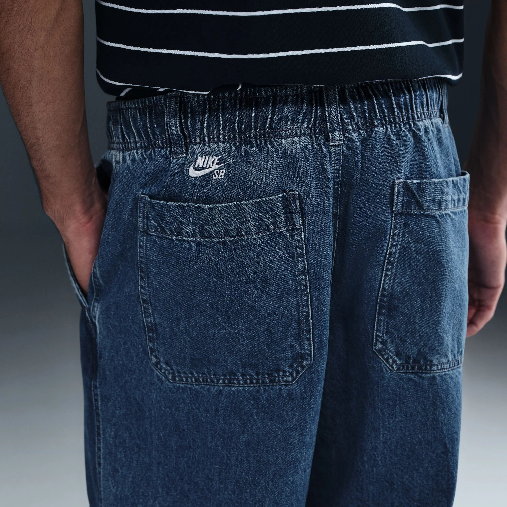 NIKE SB LOOSE DOUBLE-KNEE DENIM SKATE PANTS - Image 2