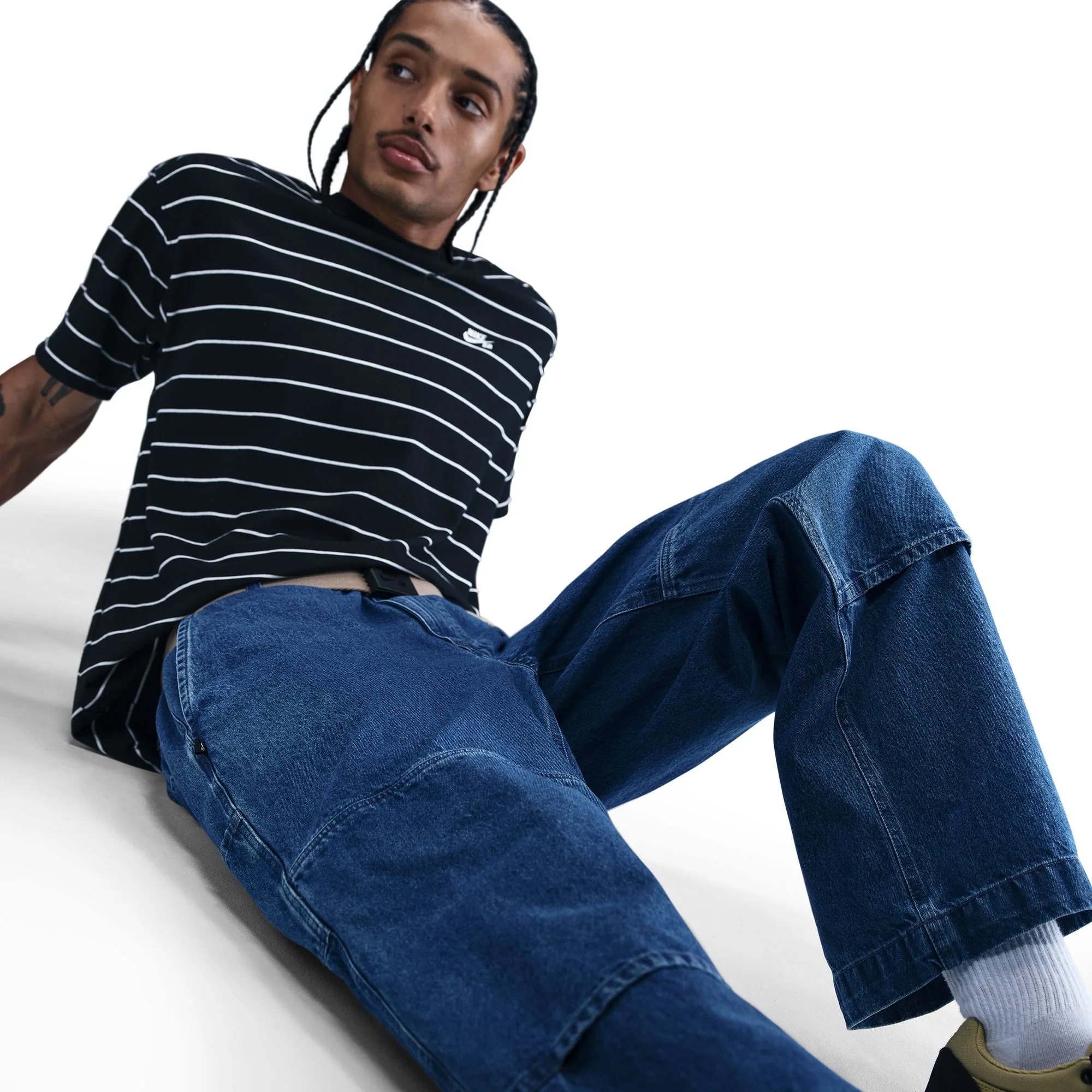 NIKE SB LOOSE DOUBLE-KNEE DENIM SKATE PANTS - Image 4
