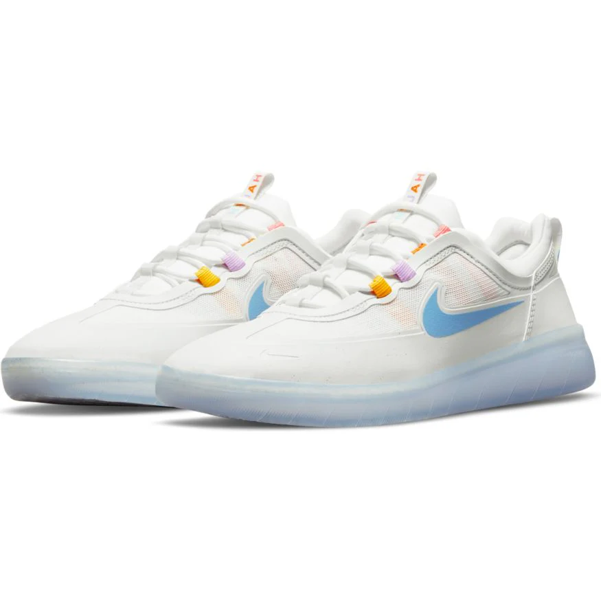 NIKE SB NYJAH FREE II SUMMIT WHITE / COAST PINK SALT - Image 2