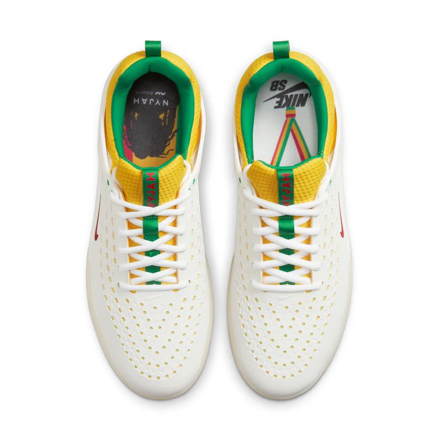 NIKE SB NYJAH 3 PRM SUMMIT WHITE/BLACK-TOUR YELLOW - Image 5