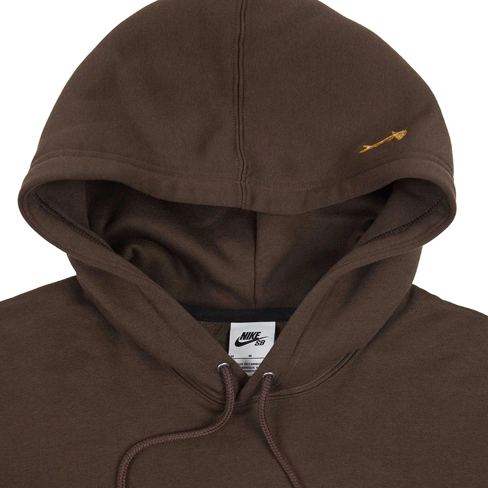 NIKE SB OSKI ORANGE LABEL HOODIE BROWN - Image 2