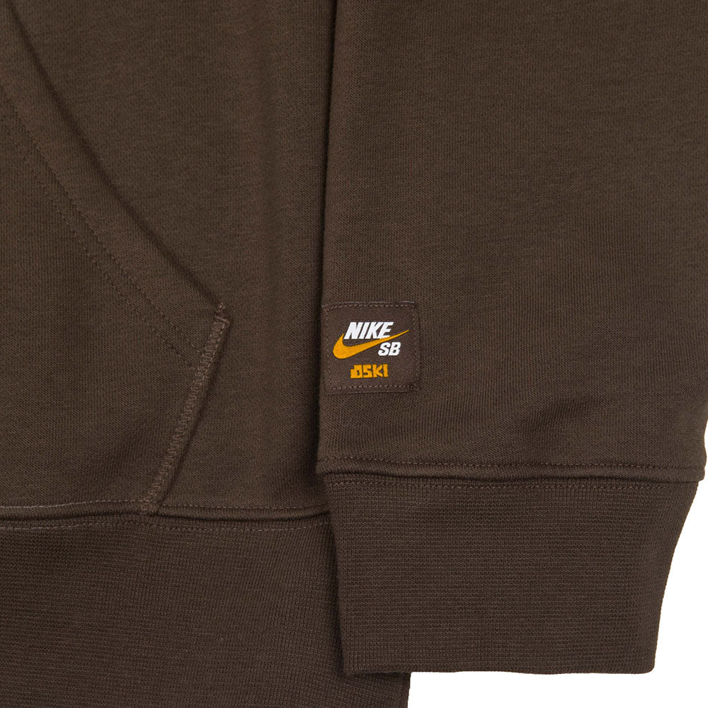 NIKE SB OSKI ORANGE LABEL HOODIE BROWN - Image 4