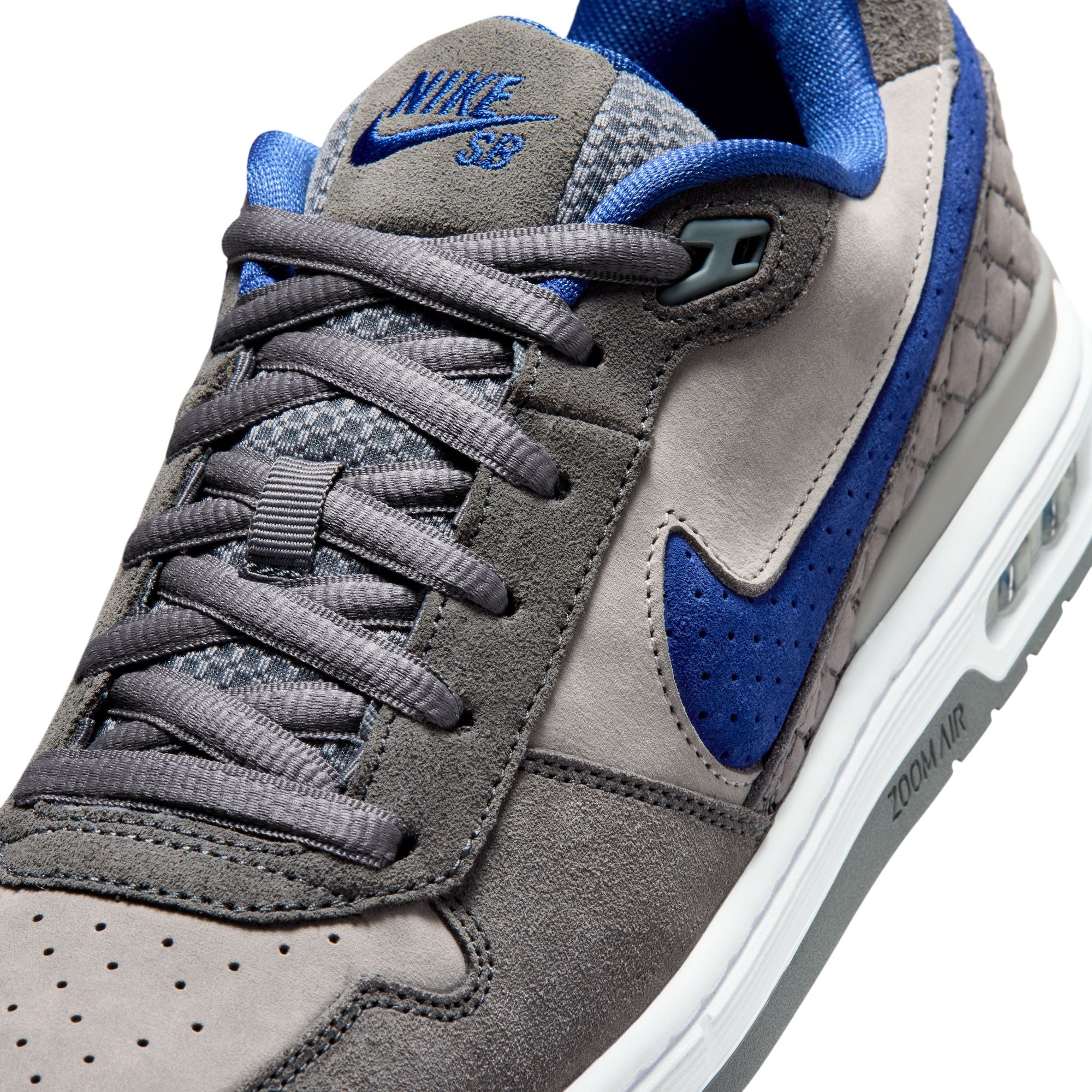 NIKE SB P-ROD 1 ZOOM AIR LOW FLINT GREY / DEEP ROYAL BLUE-FLINT GREY - Image 2