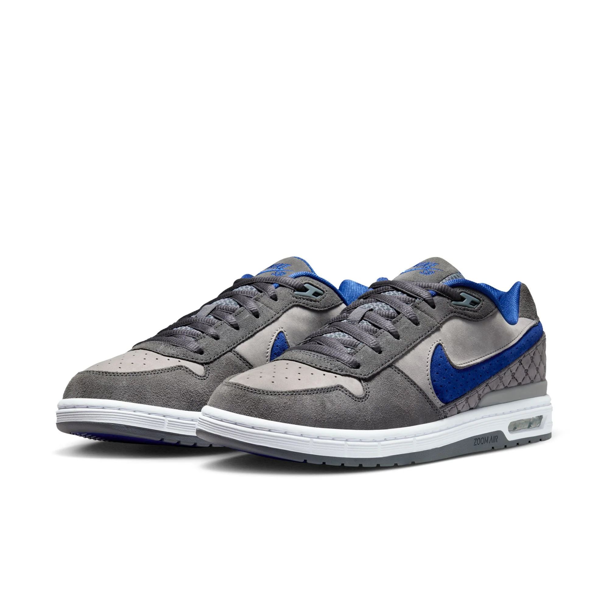 NIKE SB P-ROD 1 ZOOM AIR LOW FLINT GREY / DEEP ROYAL BLUE-FLINT GREY - Image 3