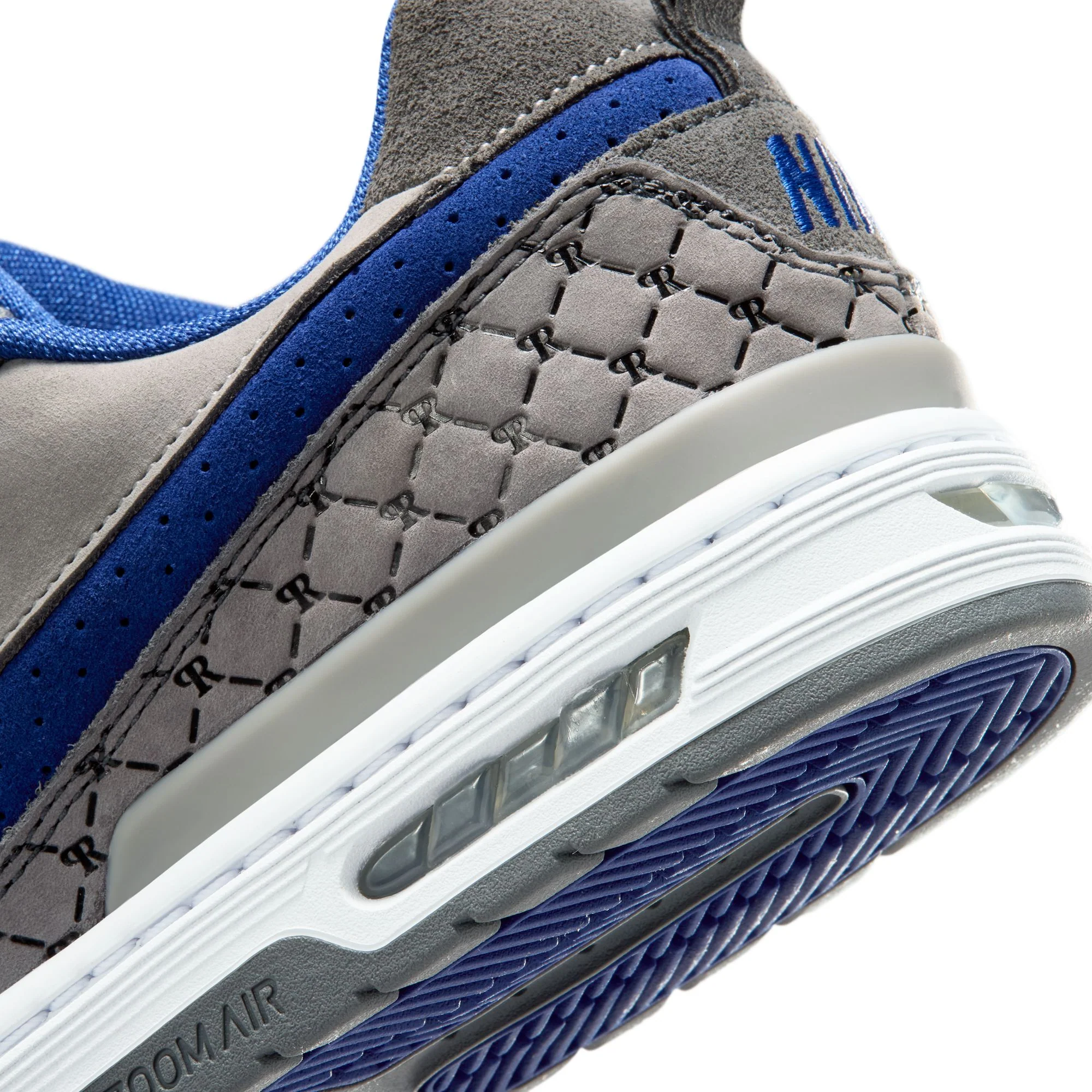 NIKE SB P-ROD 1 ZOOM AIR LOW FLINT GREY / DEEP ROYAL BLUE-FLINT GREY - Image 7