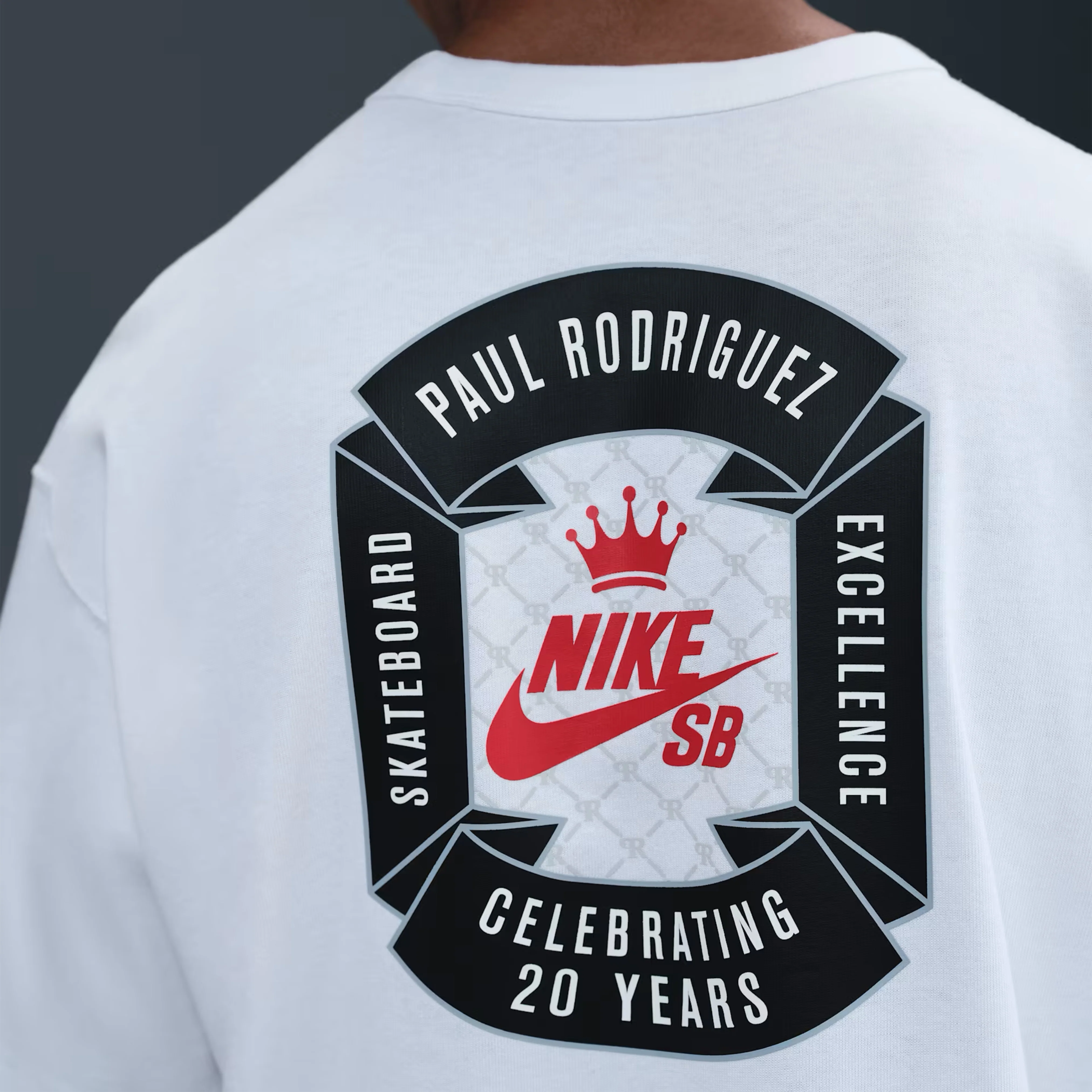 NIKE SB PAUL RODRIGUEZ MAX90 SKATE TEE WHITE - Image 3