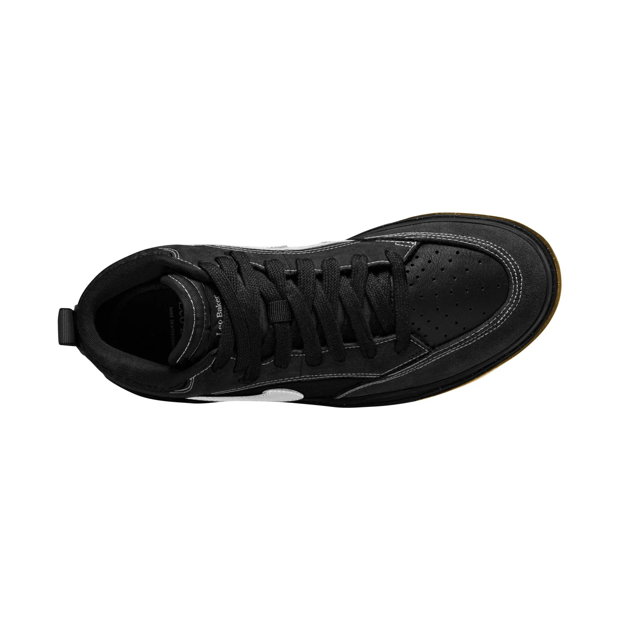 NIKE SB REACT LEO BLACK / WHITE-BLACK-GUM - Image 6