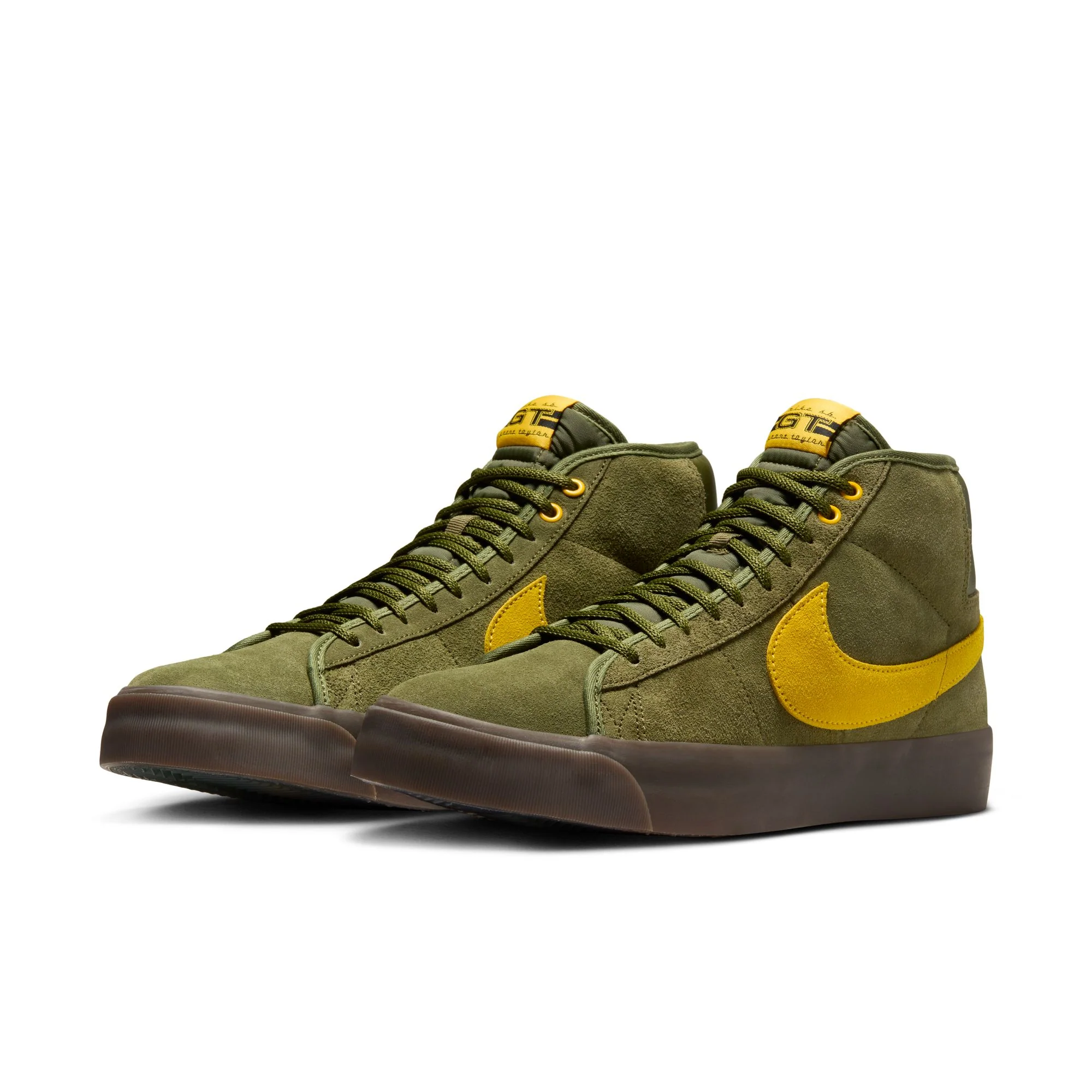NIKE SB X ANTIHERO BLAZER GT MID ROUGH GREEN / AMARILLO-ROUGH GREEN - Image 4