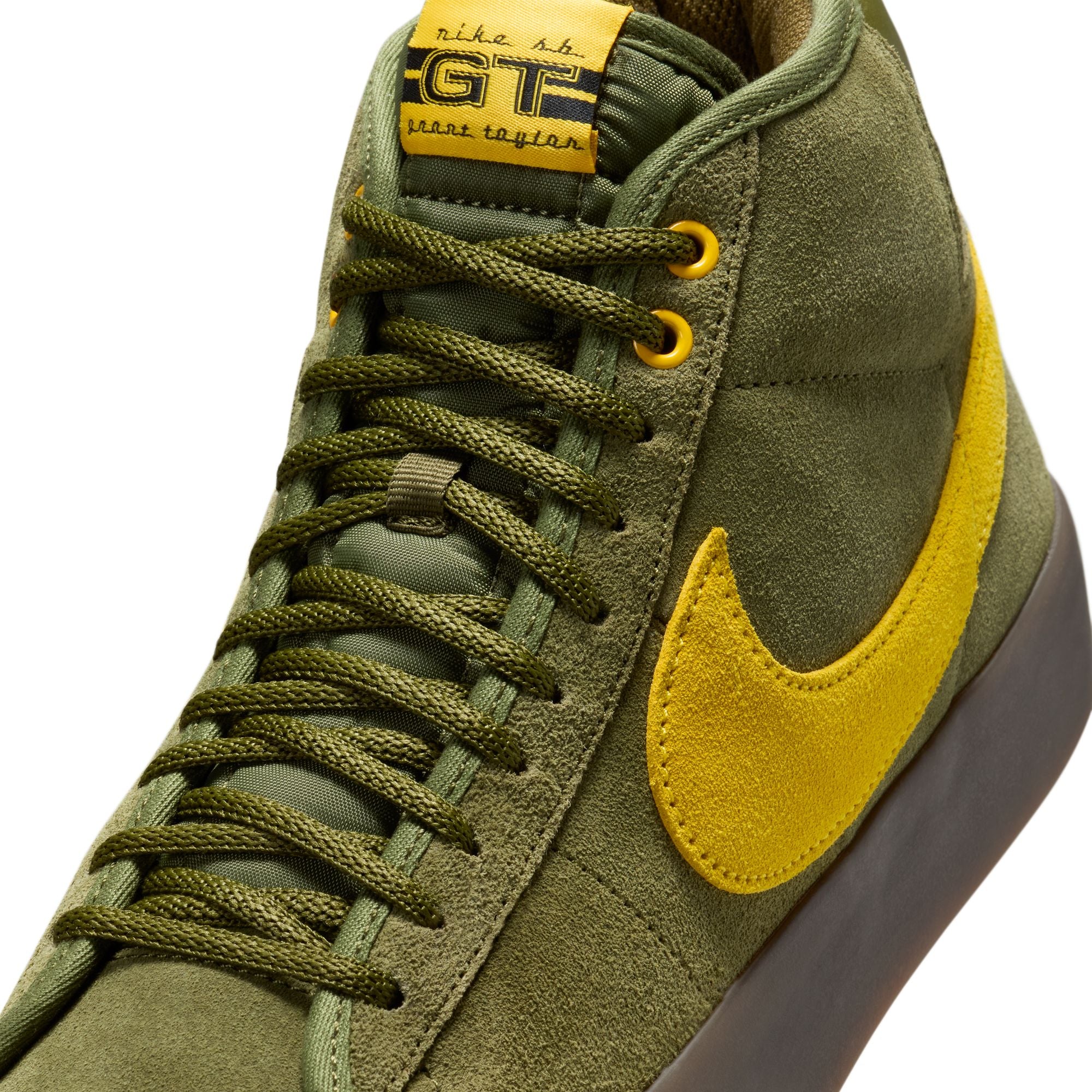 NIKE SB X ANTIHERO BLAZER GT MID ROUGH GREEN / AMARILLO-ROUGH GREEN - Image 7