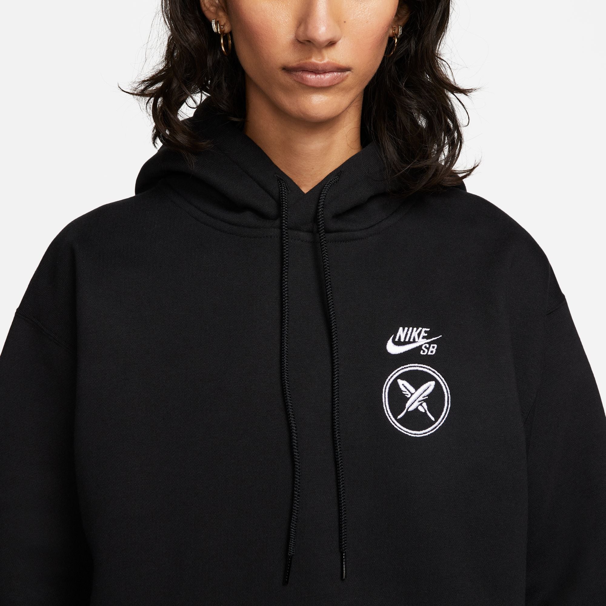 NIKE SB YUTO FLEECE HOODIE BLACK - Image 3
