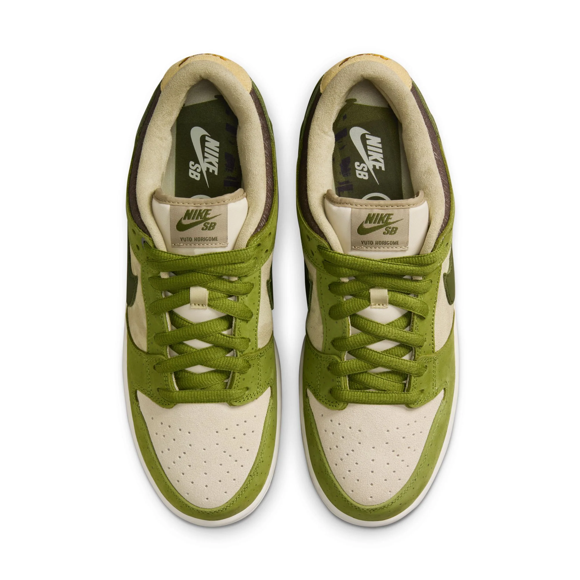 NIKE SB YUTO DUNK LOW PRO ASPARAGUS GREEN / LEGION GREEN-LT KHAKI - Image 5