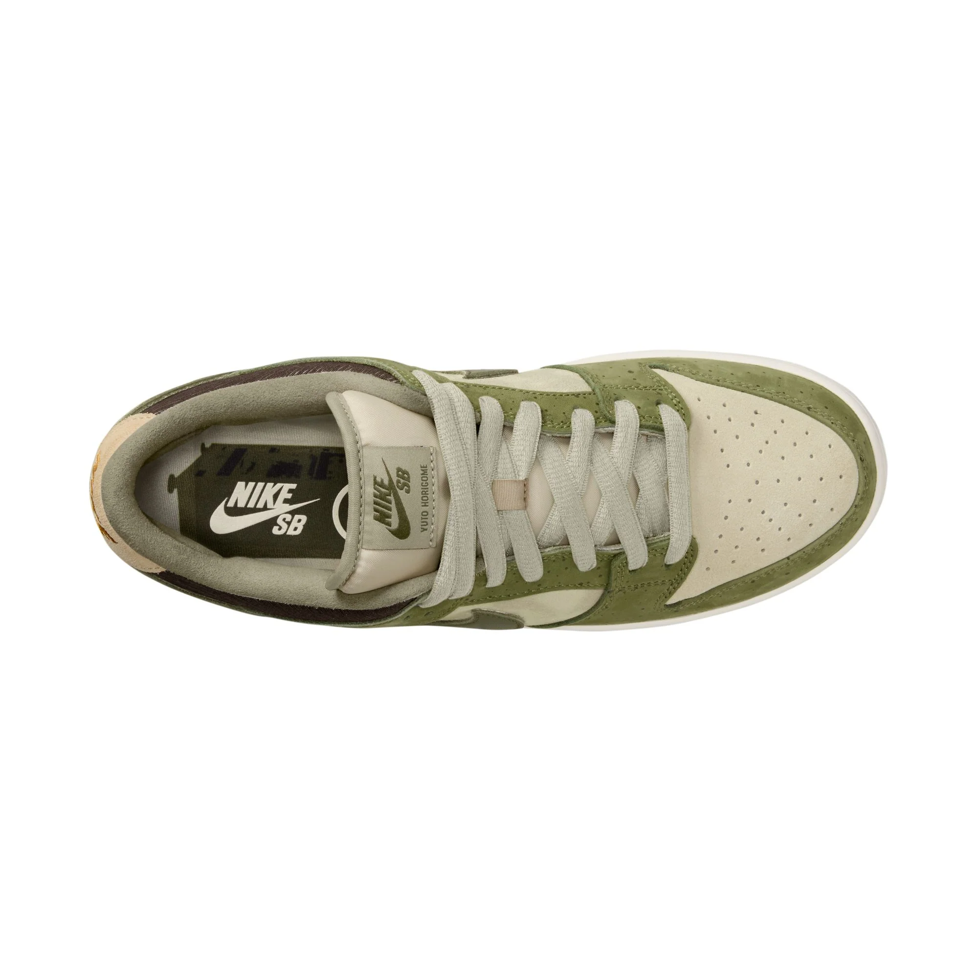 NIKE SB YUTO DUNK LOW PRO ASPARAGUS GREEN / LEGION GREEN-LT KHAKI - Image 7
