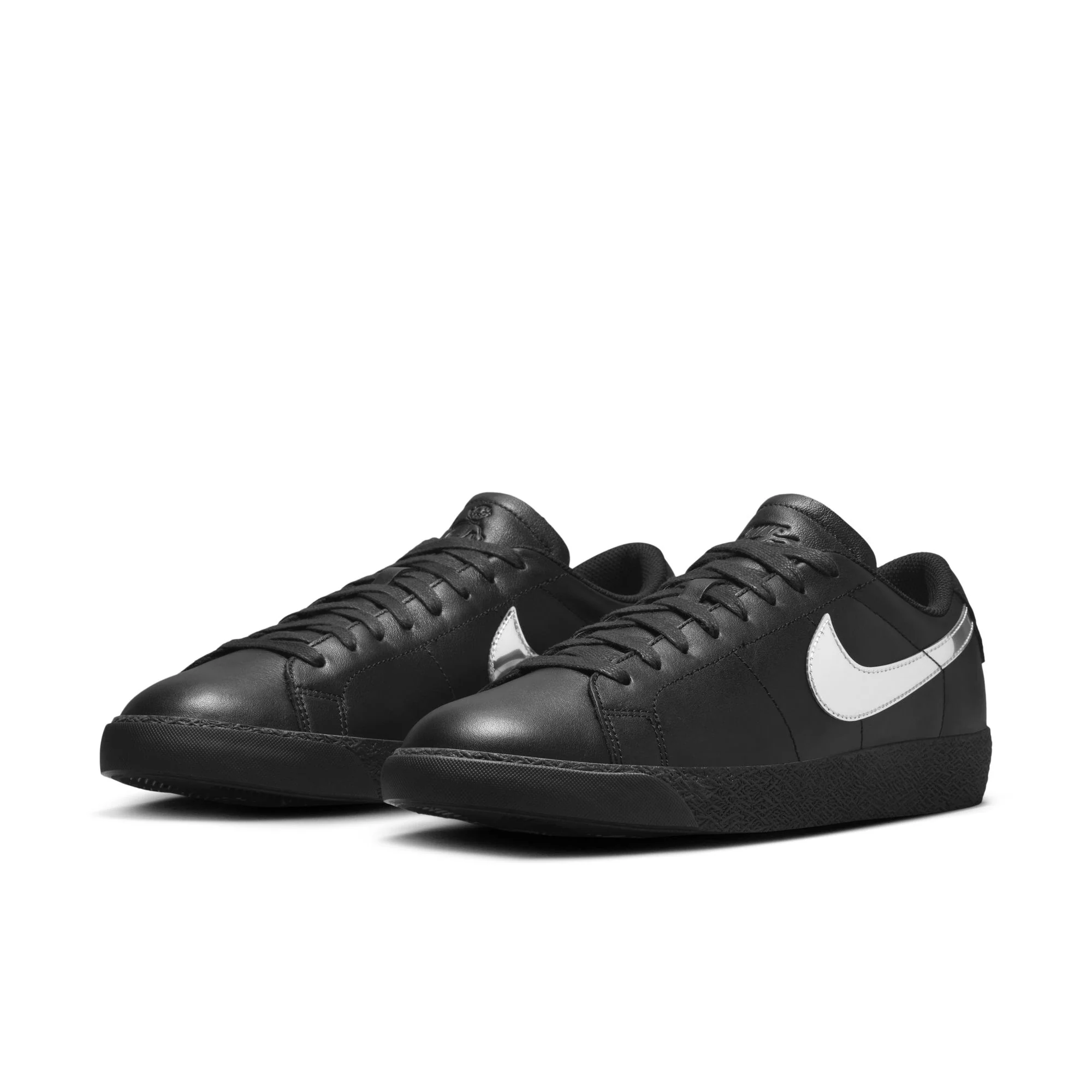 NIKE SB ZOOM BLAZER LOW X DANCER BLACK/METALLIC SILVER-BLACK - Image 5