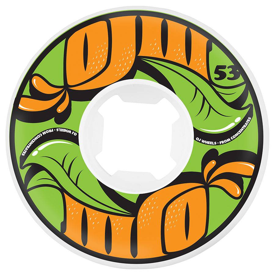 OJ III WHEELS FROM CONCENTRATE 101A WHITE EZ EDGE