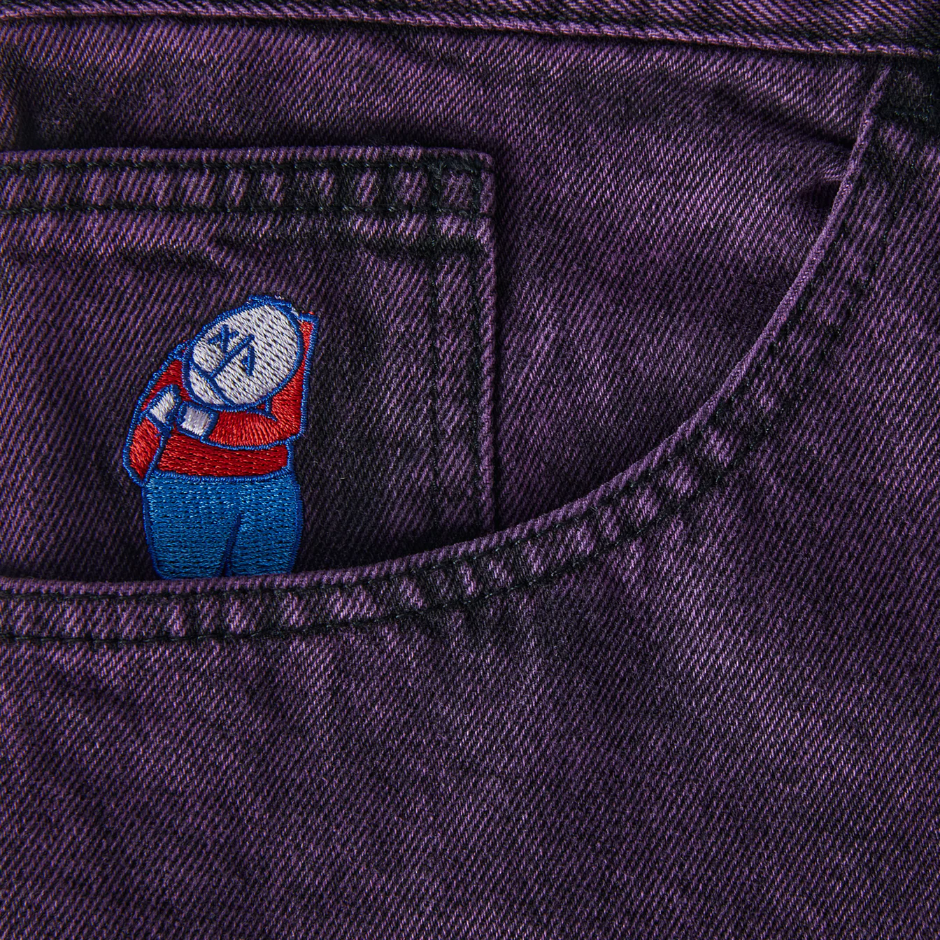 POLAR BIG BOY JEANS PURPLE BLACK - Image 2