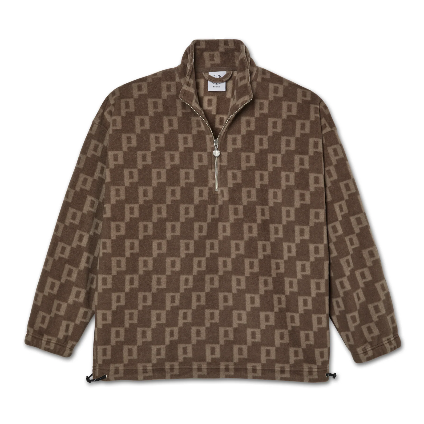 POLAR P FLEECE PULLOVER LIGHT BROWN