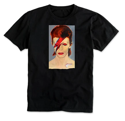 PRIME JASON LEE BOWIE T-SHIRT - BLACK
