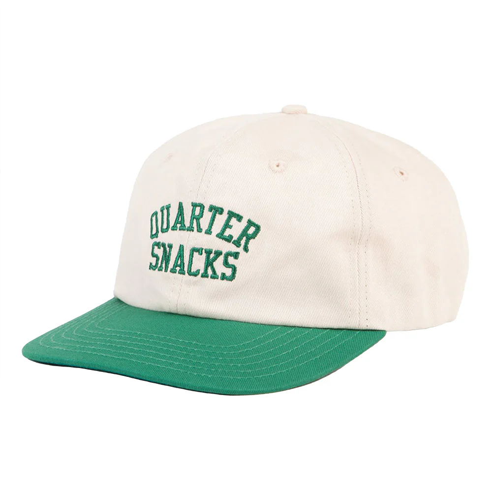 QUARTERSNACKS CLASSIC ARCH CAP EGG WHITE / GREEN