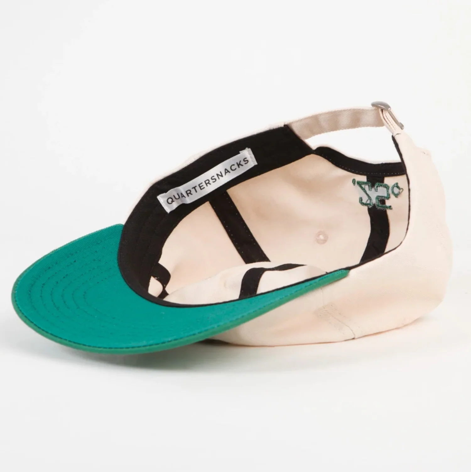 QUARTERSNACKS CLASSIC ARCH CAP EGG WHITE / GREEN - Image 4
