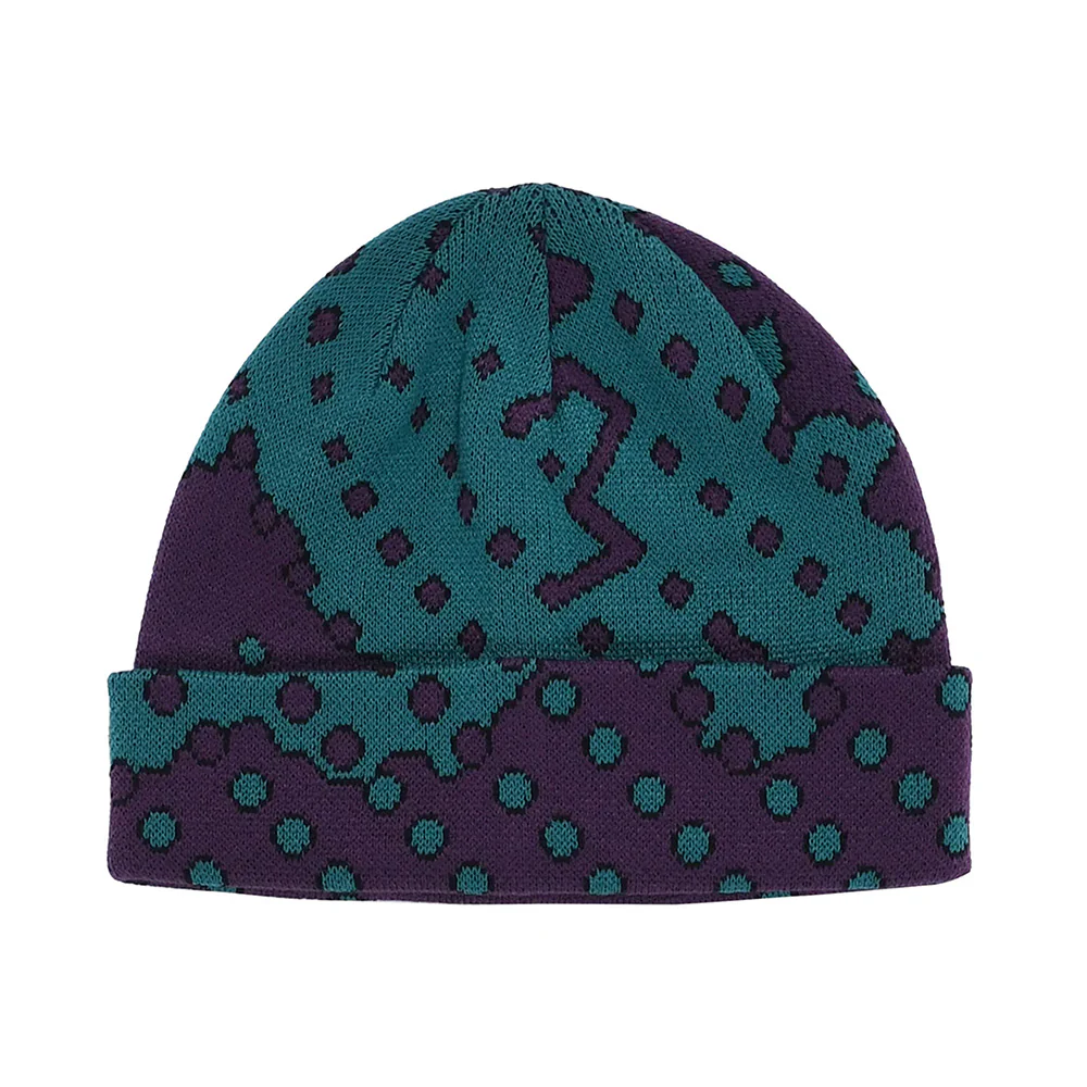 QUASI DITHER BEANIE EGGPLANT