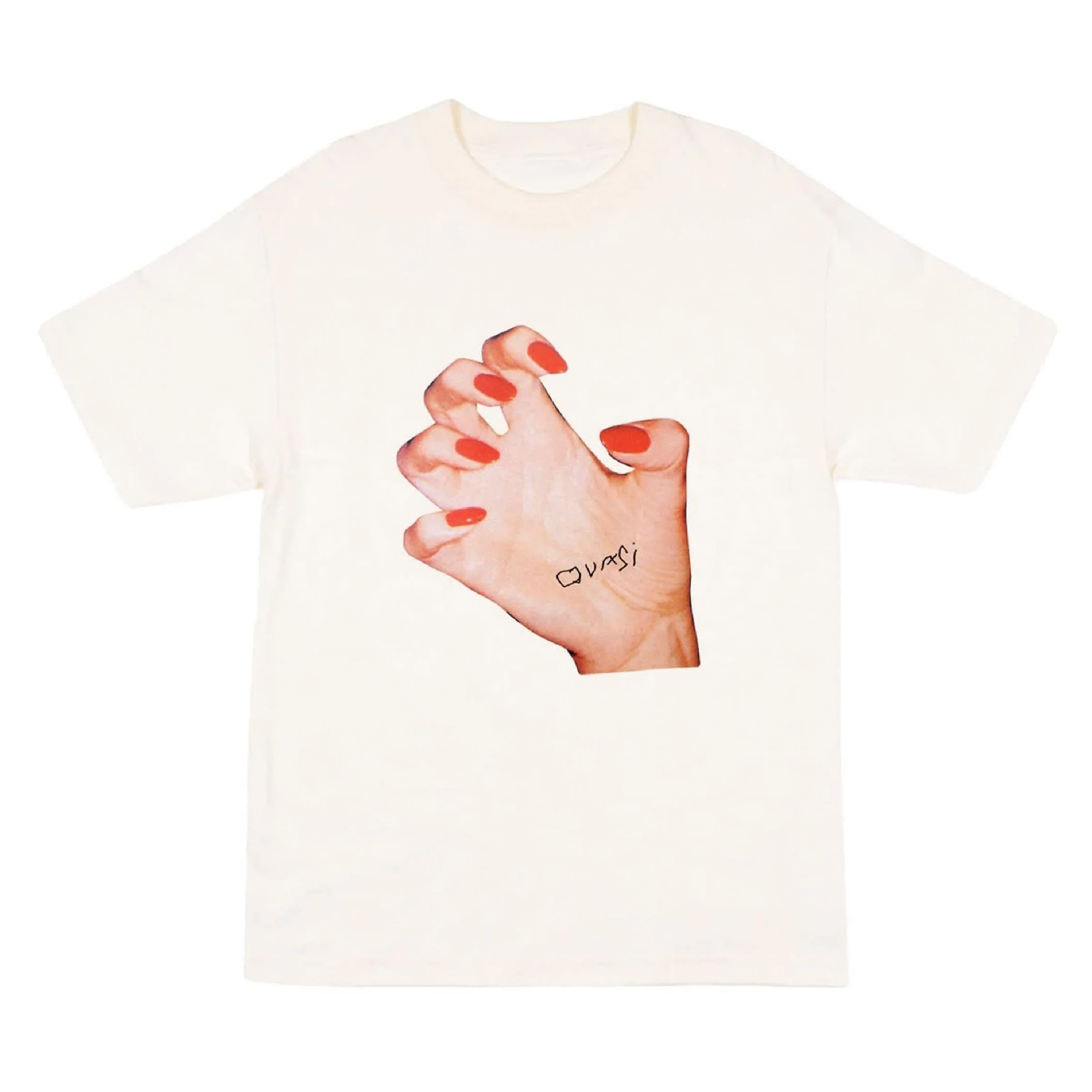 QUASI MR. HAND TEE WHITE