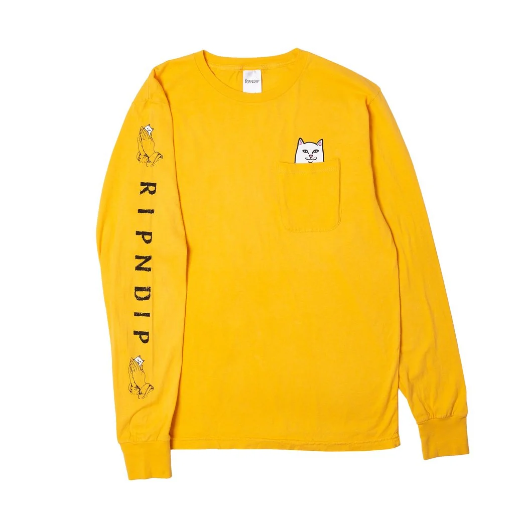 RIP N DIP LORD NERMAL LONG SLEEVE GOLD - Image 3